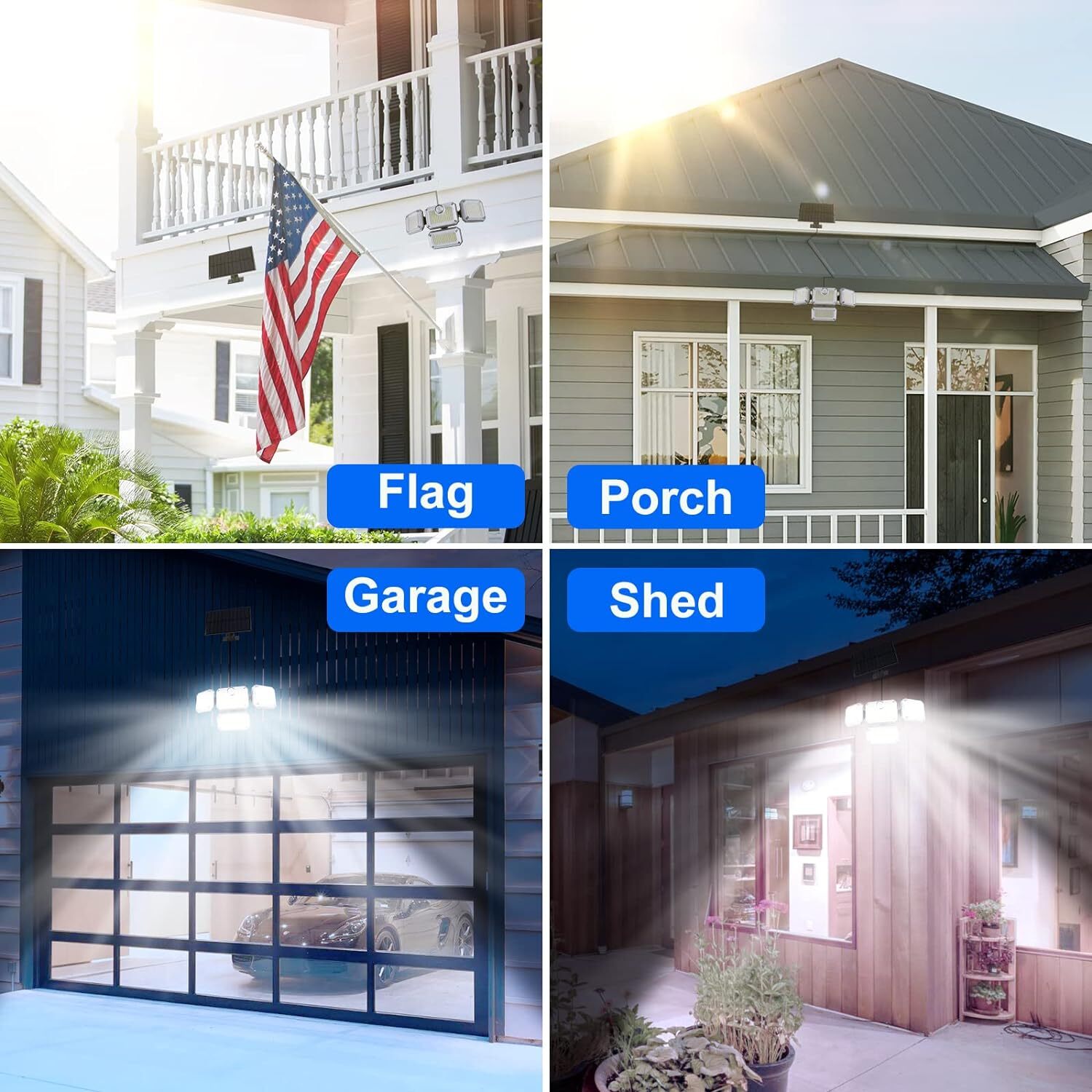 333 LED Solar Lights Outdoor 3000LM Waterproof Motion Sensor Security Wall Lamp