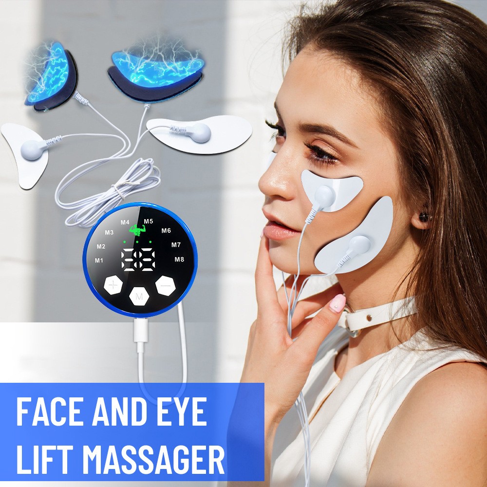 EMS V Face Sticker Tens Massager Thin Facial Muscle Stimulator Slimming us