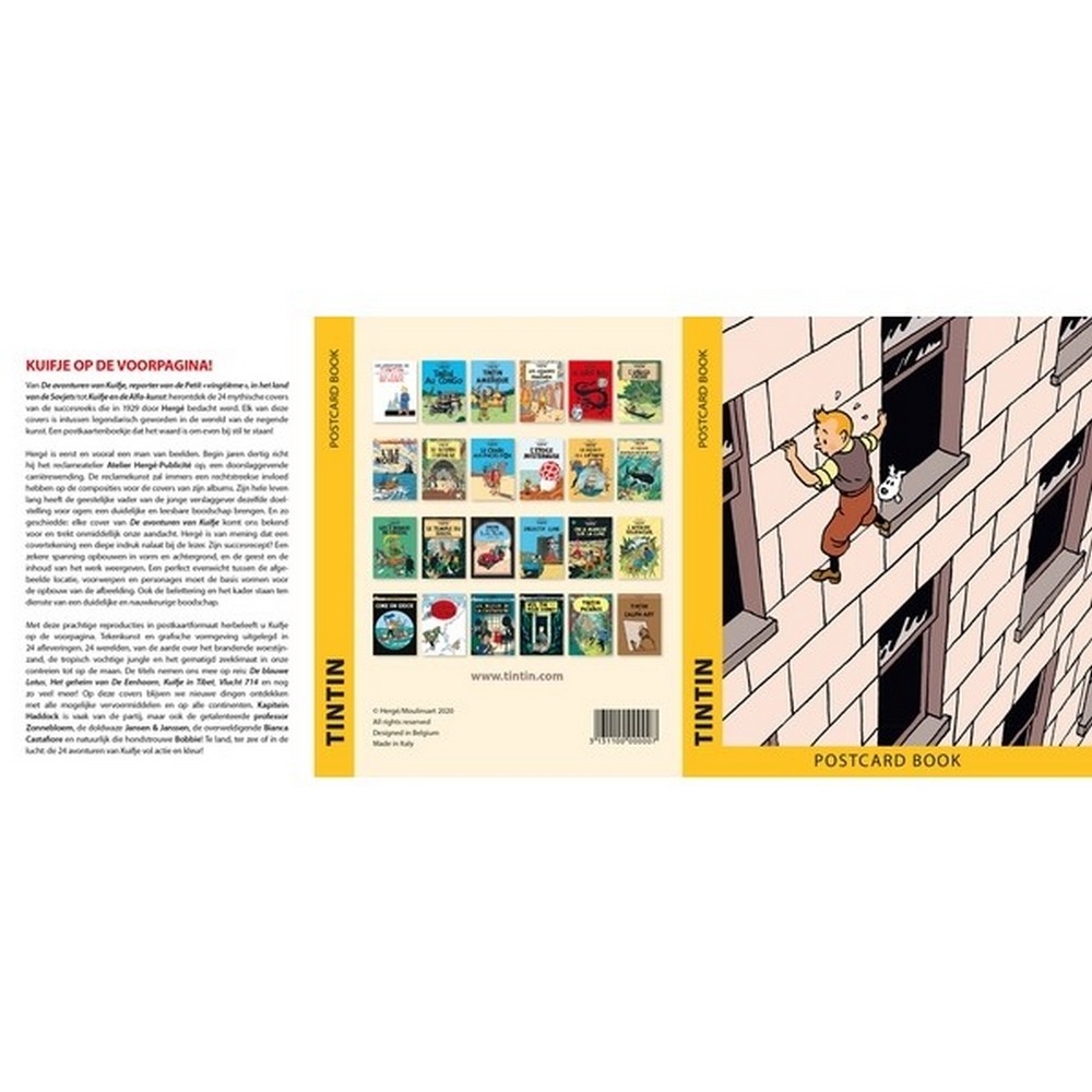 Set of 24 Tintin Album Cover Postcards 31311 (10x15cm)