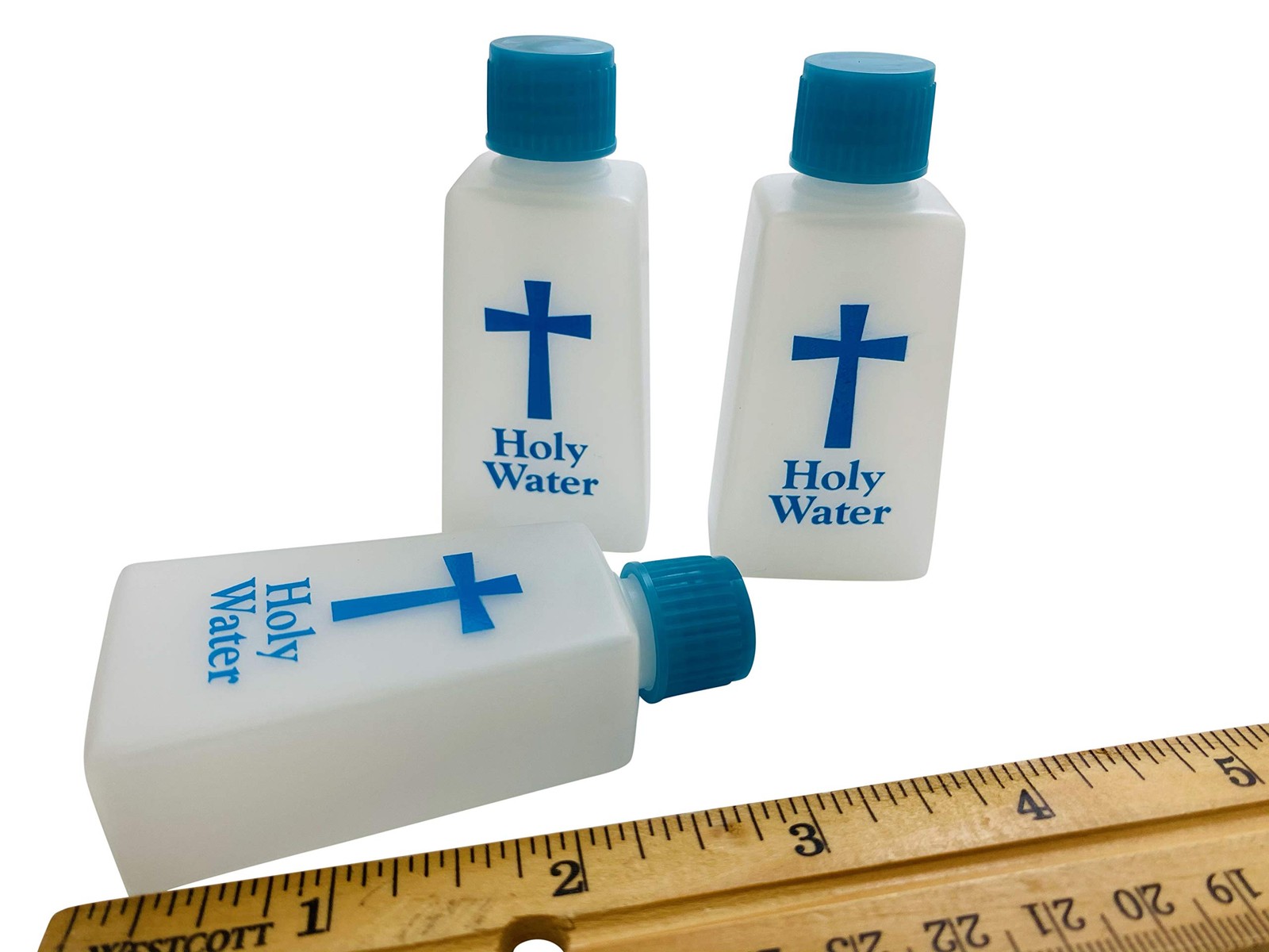 3 Pack Holy Water Bottle, Mini Plastic Vessel, Empty Container, Travel, Set
