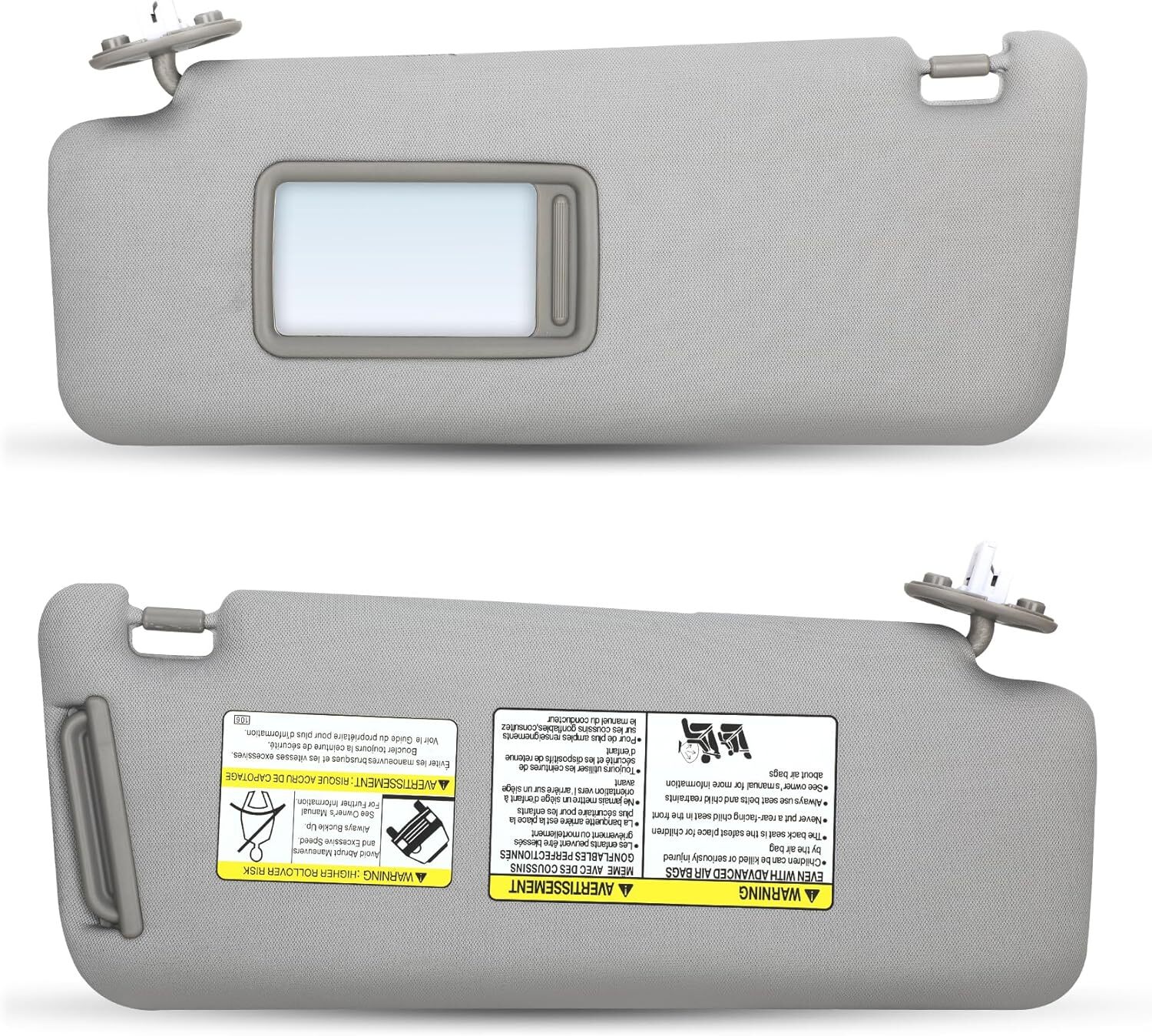 Gray Left Driver Side Sun Visor 7432035A91B1 For 2010-2022 Toyota 4runner NEW