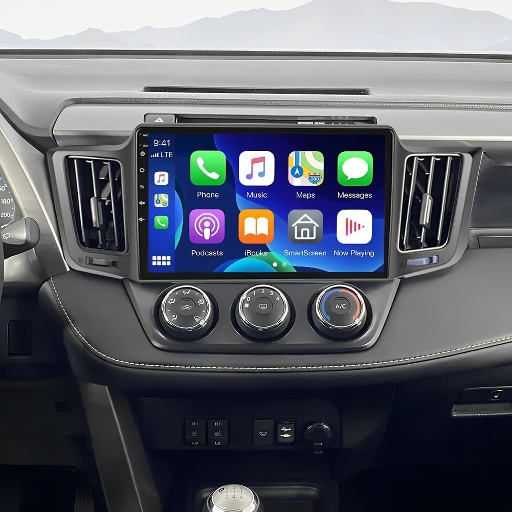 10 Inch Double Din Car Stereo Wireless Carplay Android Auto GPS Bluetooth