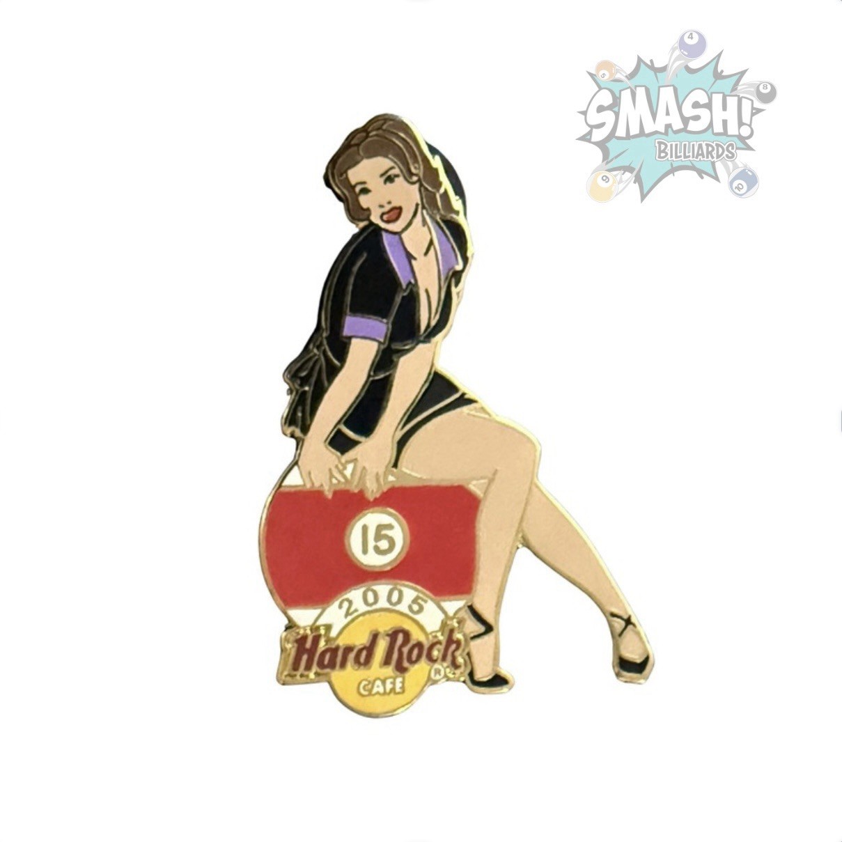 Rare 2005 Limited Series Hard Rock Cafe Pool Ball Series Pin 15 Ball 300 Made