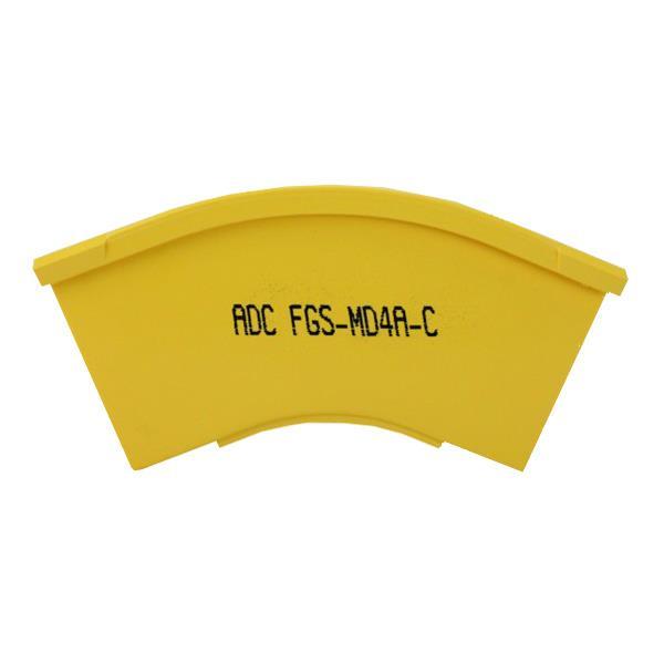FiberGuide® 45° Down Elbow Kit, 2 in x 2 in, Yellow