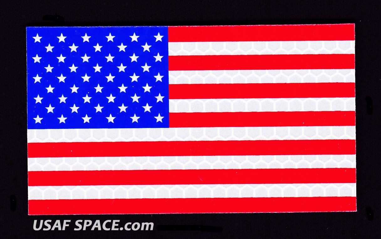 AUTHENTIC US MILITARY IR INFRARED REFLECTIVE Forward FULL COLOR US FLAG PATCH