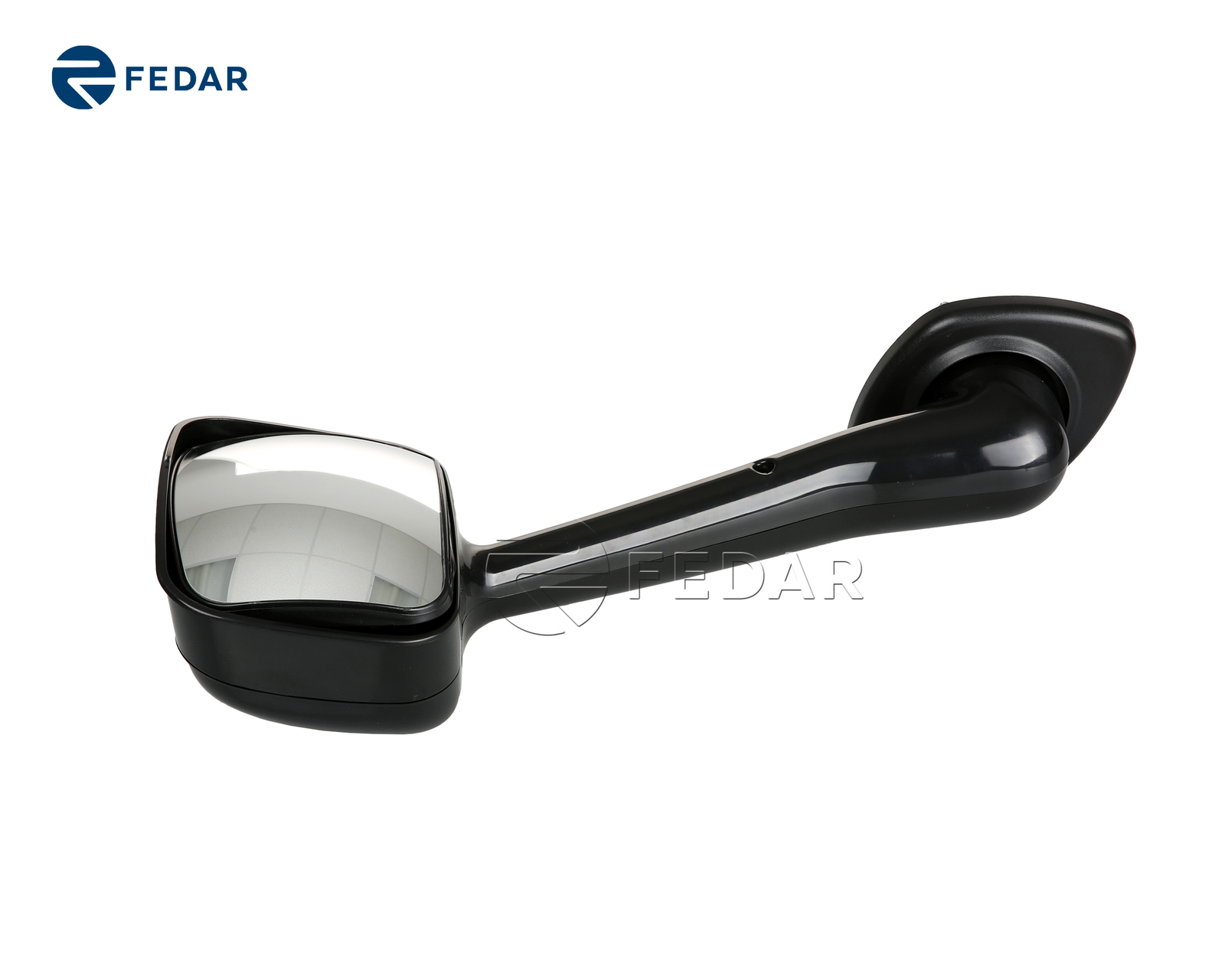 Black Hood Mirror Assembly for 2008-2017 Freightliner Cascadia Left Driver Side