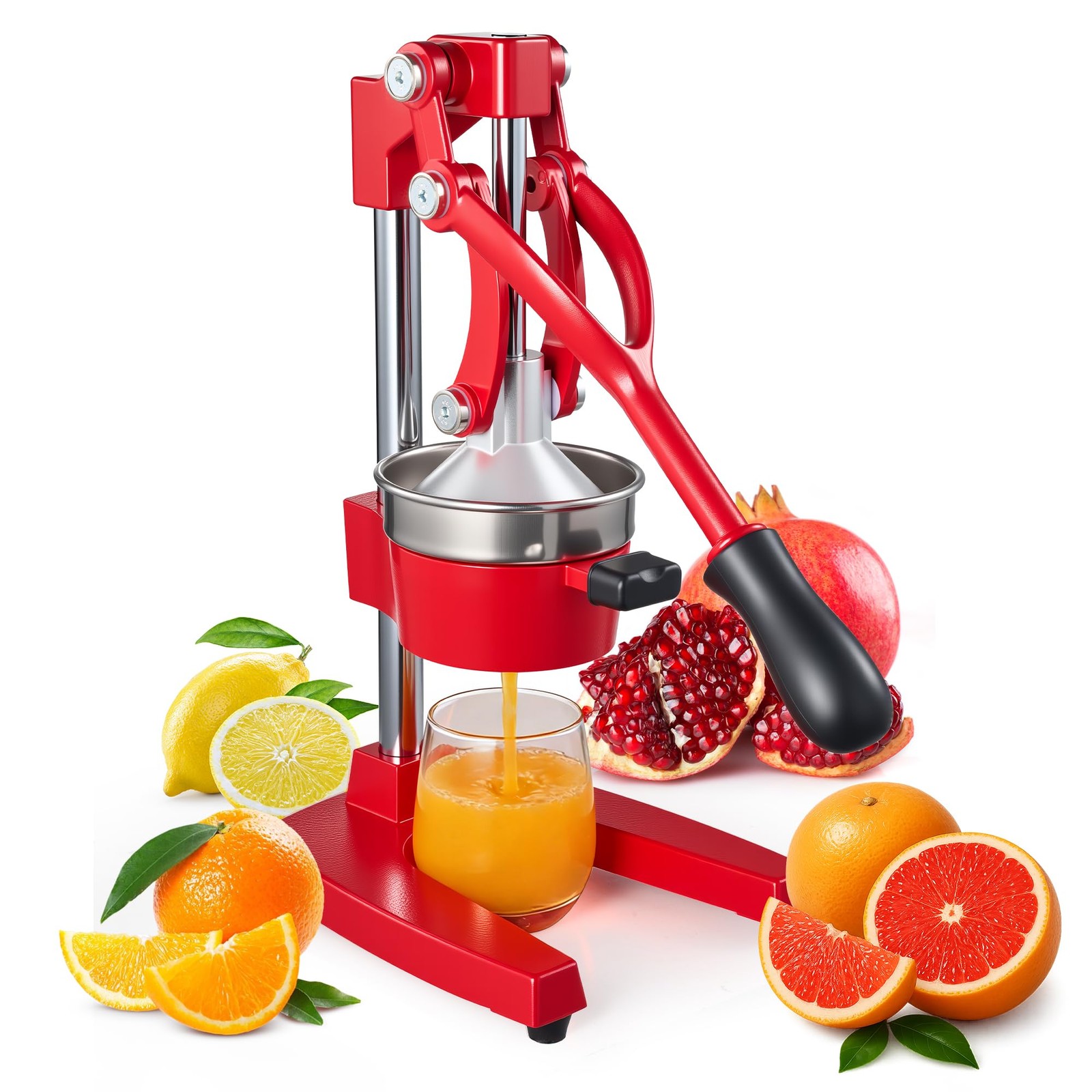 Cast Iron Juicer,Commercial Hand Press Squeezer,Heavy Duty Countertop Citrus ...