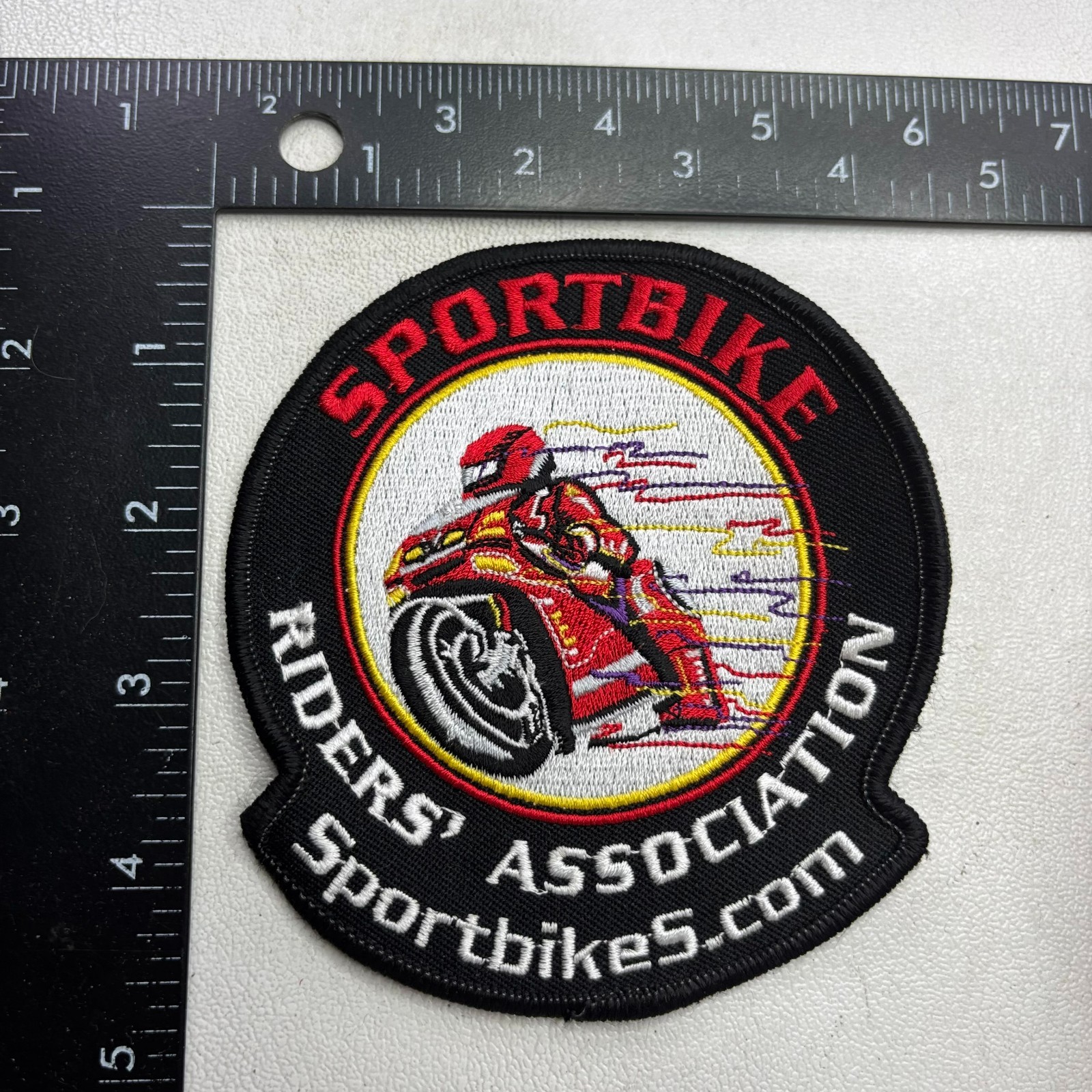 SPORTBIKE RIDERS ASSOCIATION SPORT BIKE Motorcycle Biker Patch 061K