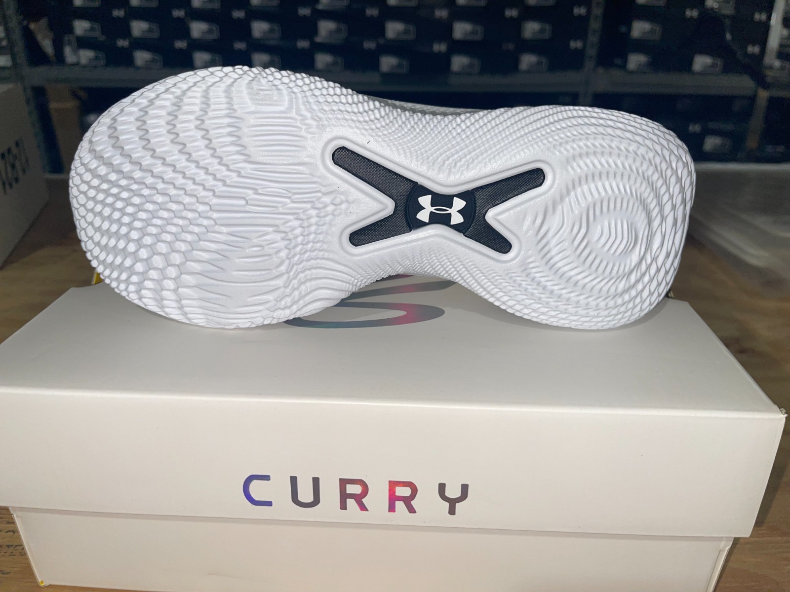 Under Armour Steph Curry men's basketball shoes white 3026624-100