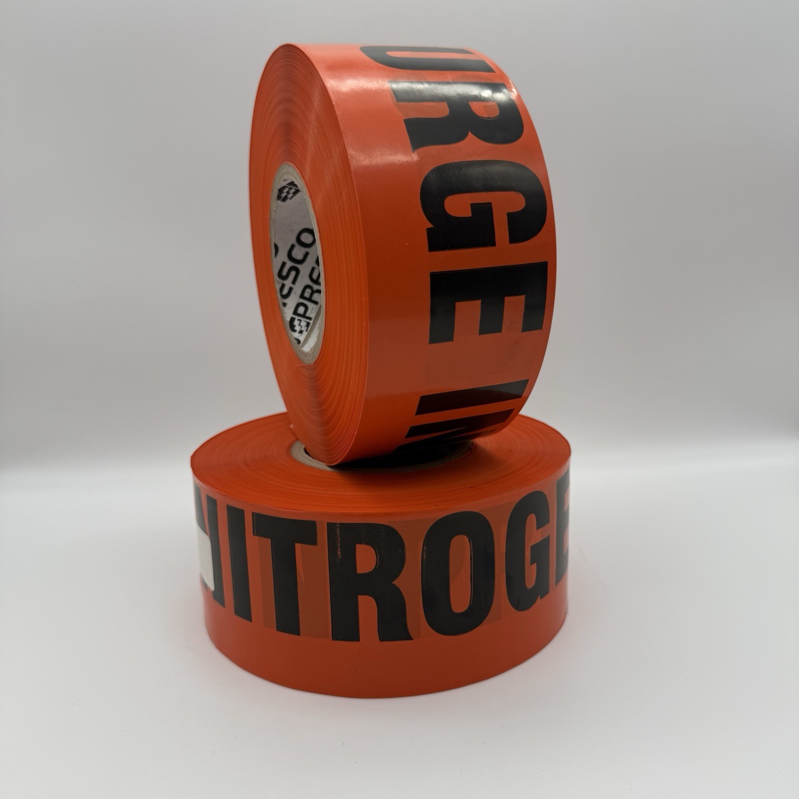 Lot Of 2 - 1000 Ft Rolls Presco "Nitrogen Purge in Progress" Barrier Tape *NEW*