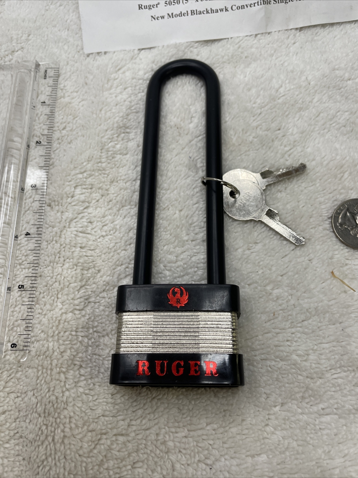 Rugar Firearm Lock 6’-1/2” Inches New