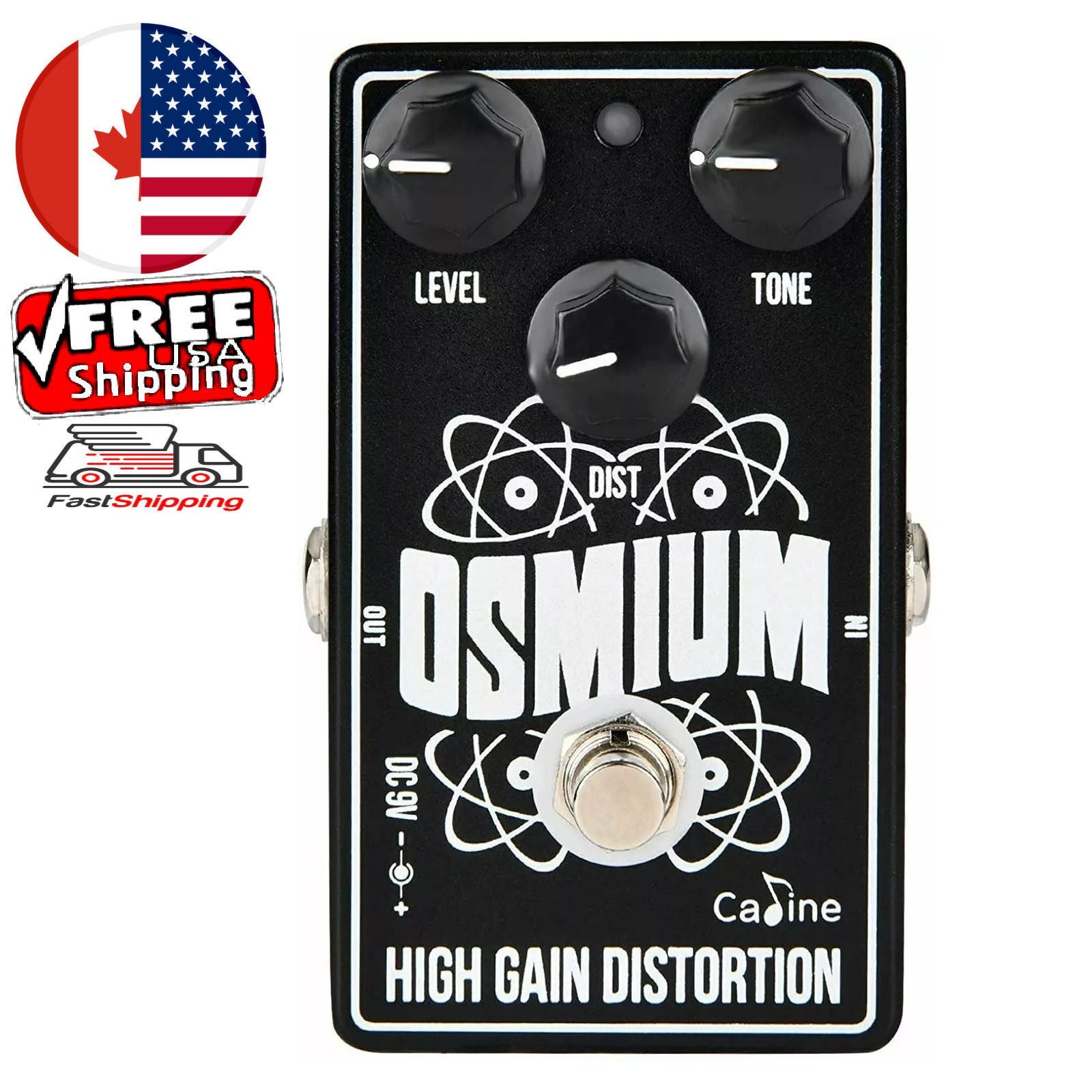 CALINE CP-501 OSMIUM High Gain Distortion Guitar Effect Pedal New