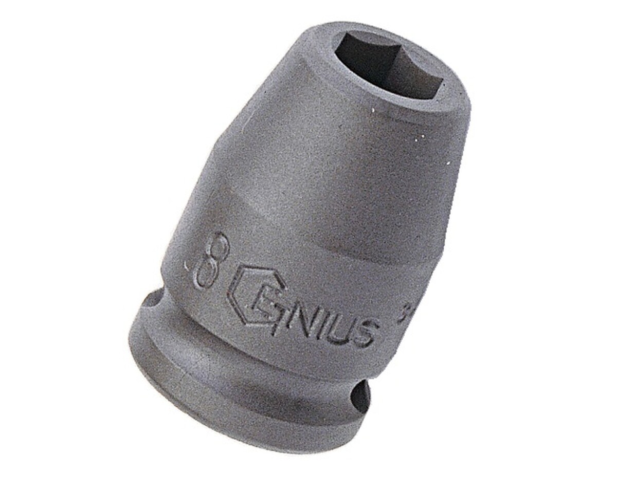 Genius Tools 3/8" Dr. 18mm Impact Socket (CR-Mo) - 343218