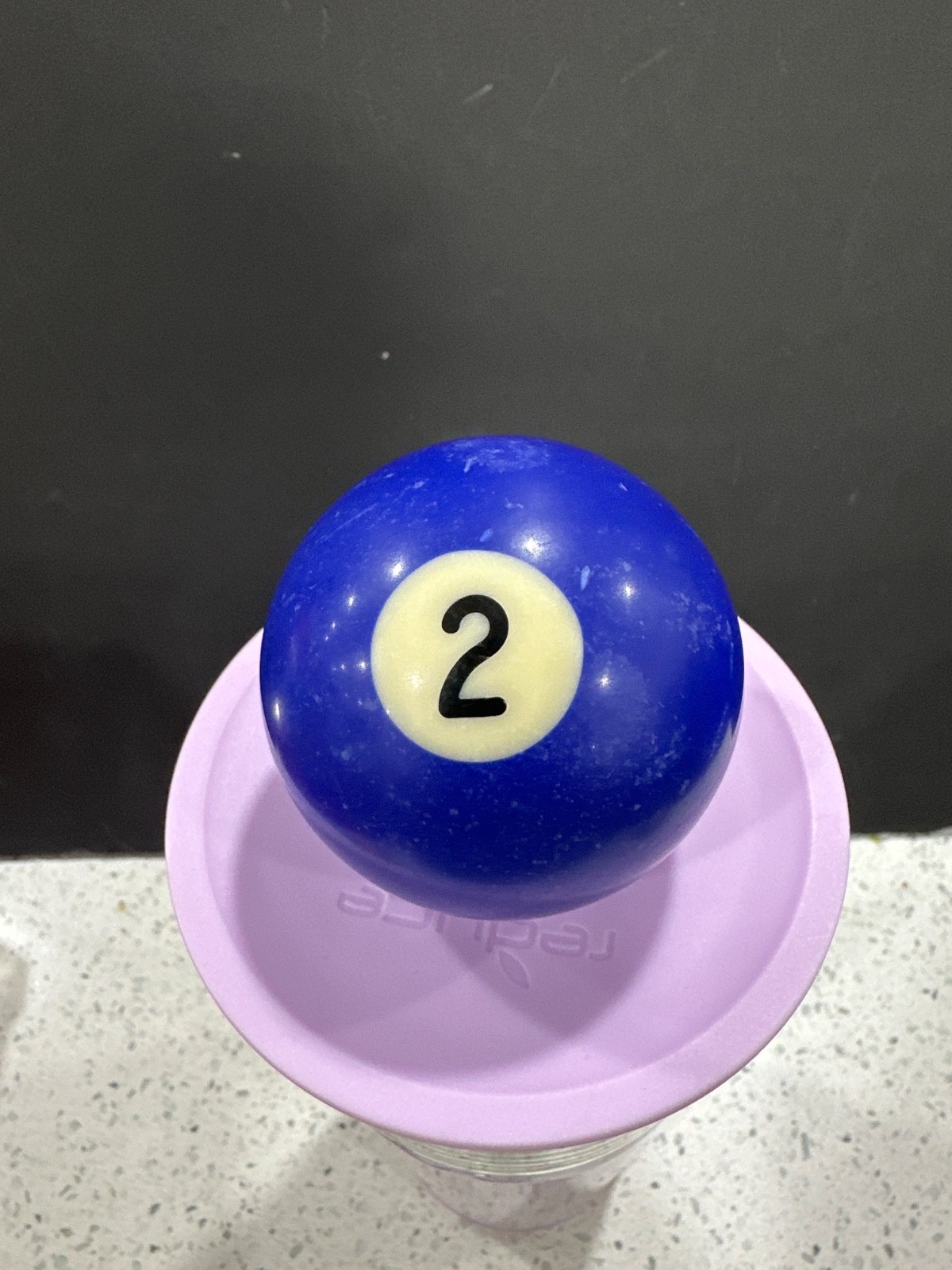 Replacement Billiard Pool Ball vintage blue 2