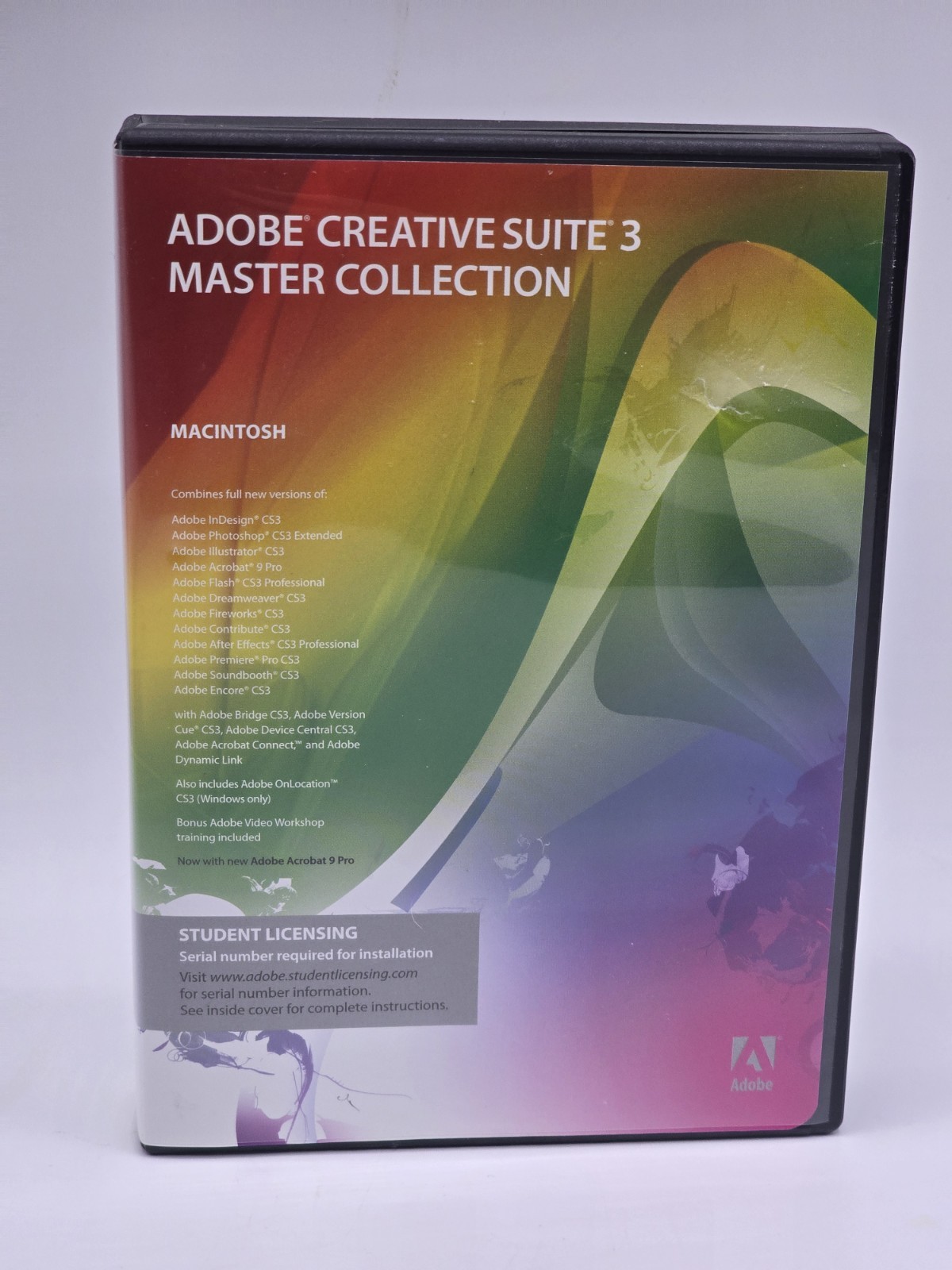 Adobe Creative Suite 3 Master Collection Mac Macintosh Windows Onlocation Cs3