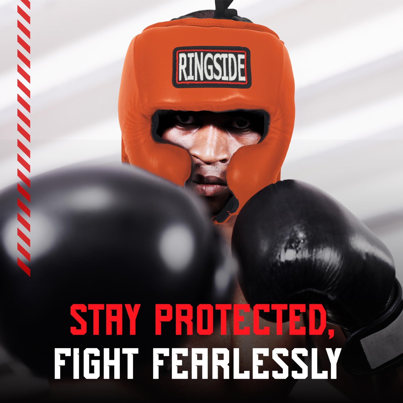 Ringside Competition-Like Boxing Headgear with Cheeks Black Large