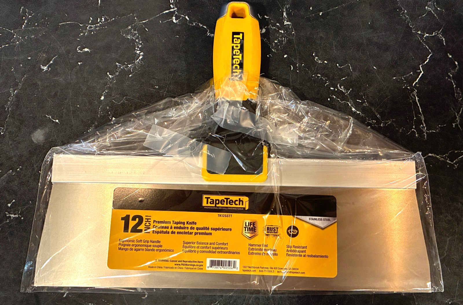 Tapetech 12 Inch Premium Taping Knife - Stainless Steel - TK12SSTT