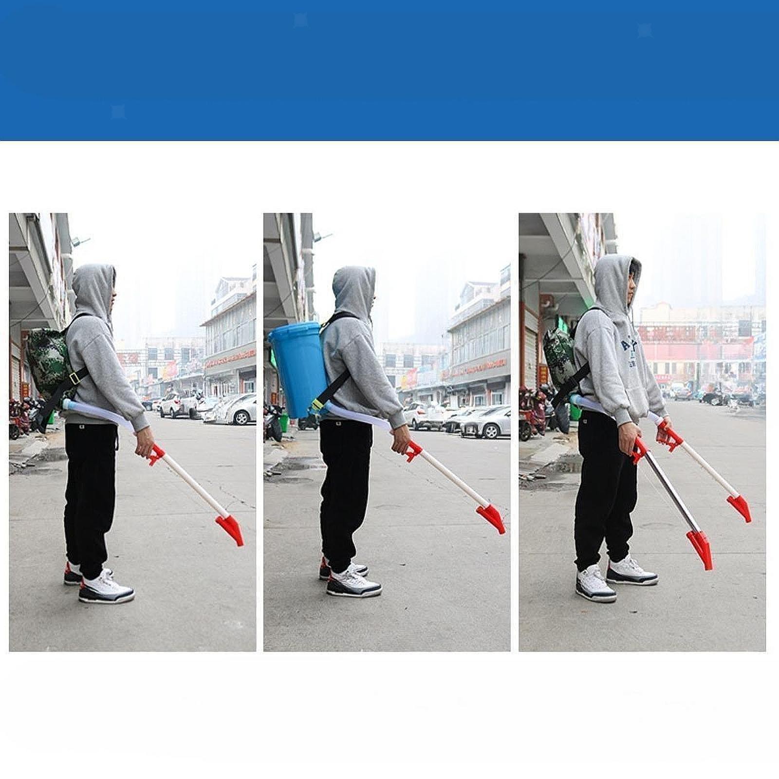 Manual Fertilizer Spreader with Backpack Bucket 25L Capacity 40x43cm