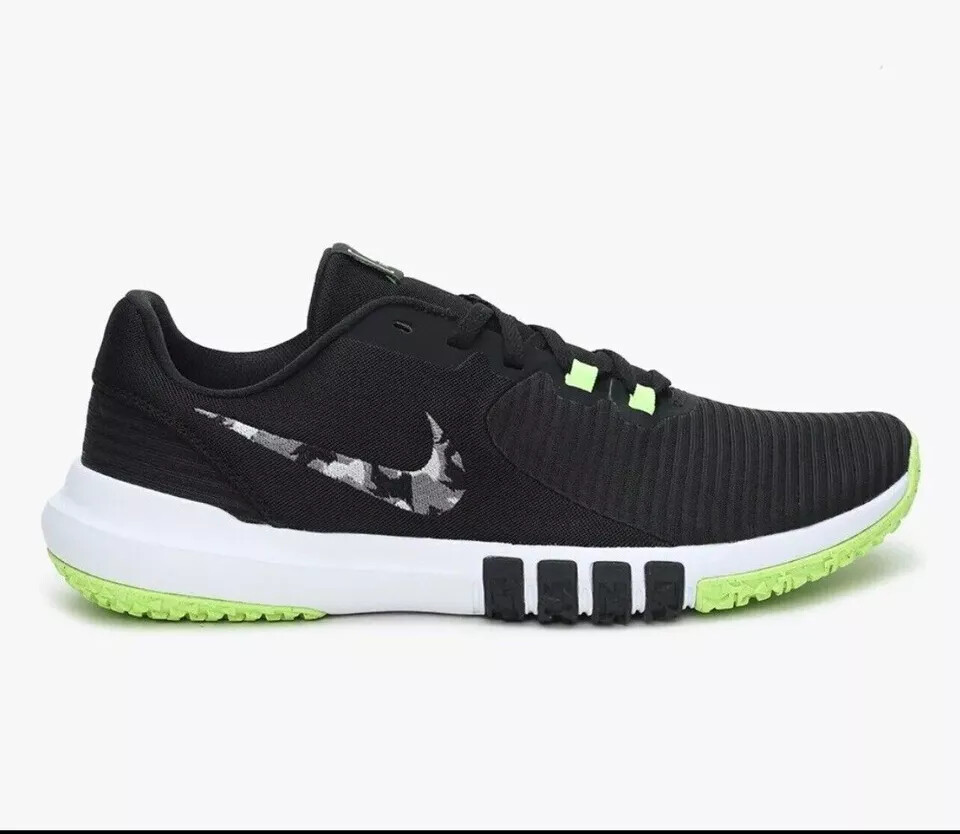 Nike Flex Control TR4 'Ghost Green'🔥Mens Black Camo Gym Training CrossFit Shoes