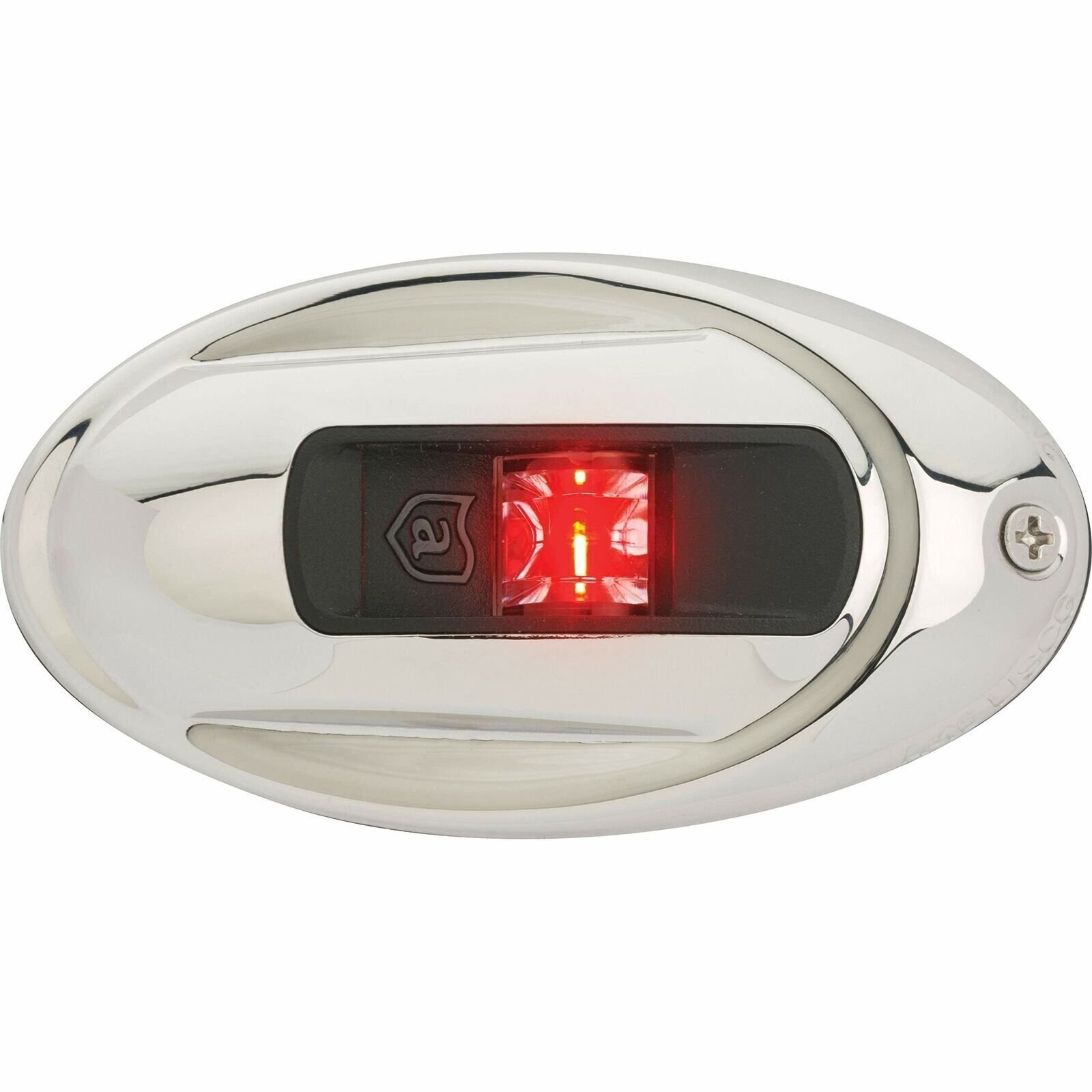 attwood Red One Size NV4012SSR-7 Sidelights Vertical-Port, Stainless