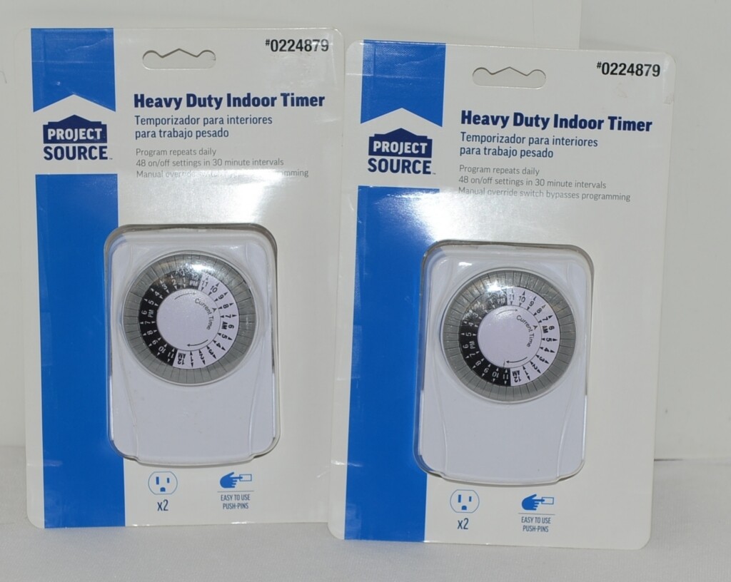 Project Source 0224879 Heavy Duty Indoor Timer Lot of 2