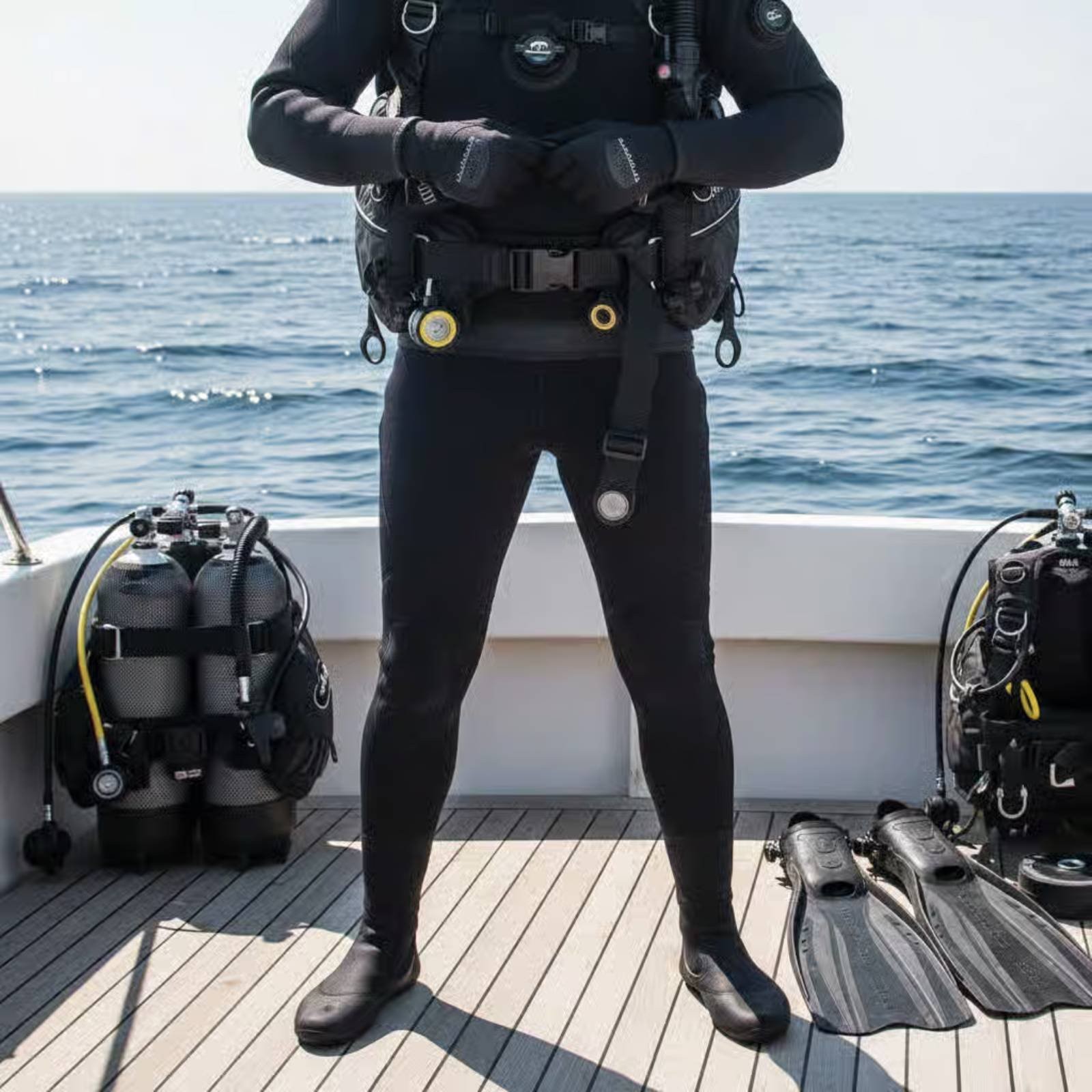 Diving Crotch Strap Adjustable Sidemount Crotch Strap Quick Release Buckle