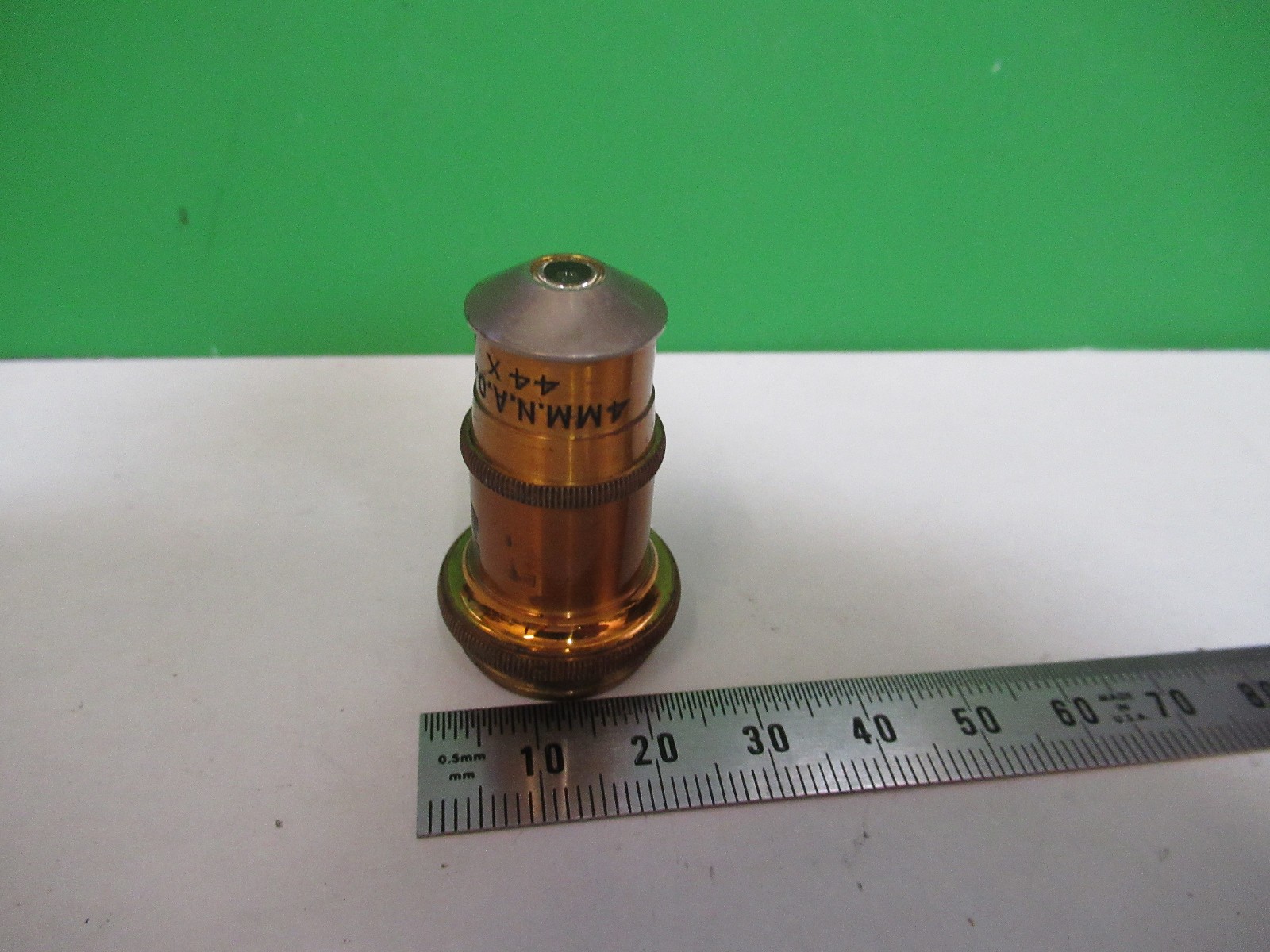 ANTIQUE SPENCER OPTICS AO OBJECTIVE 44X LENS MICROSCOPE PART AS PICTURED T5-A-72