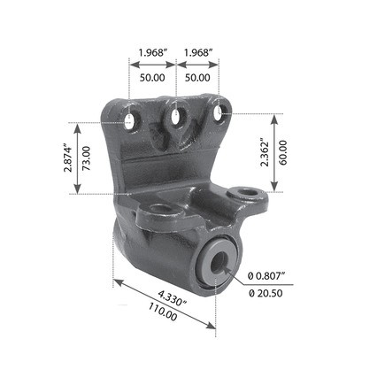 World American WA12-2501 Replacement Spring Hanger For ® Front Vhd, Vm for Volvo