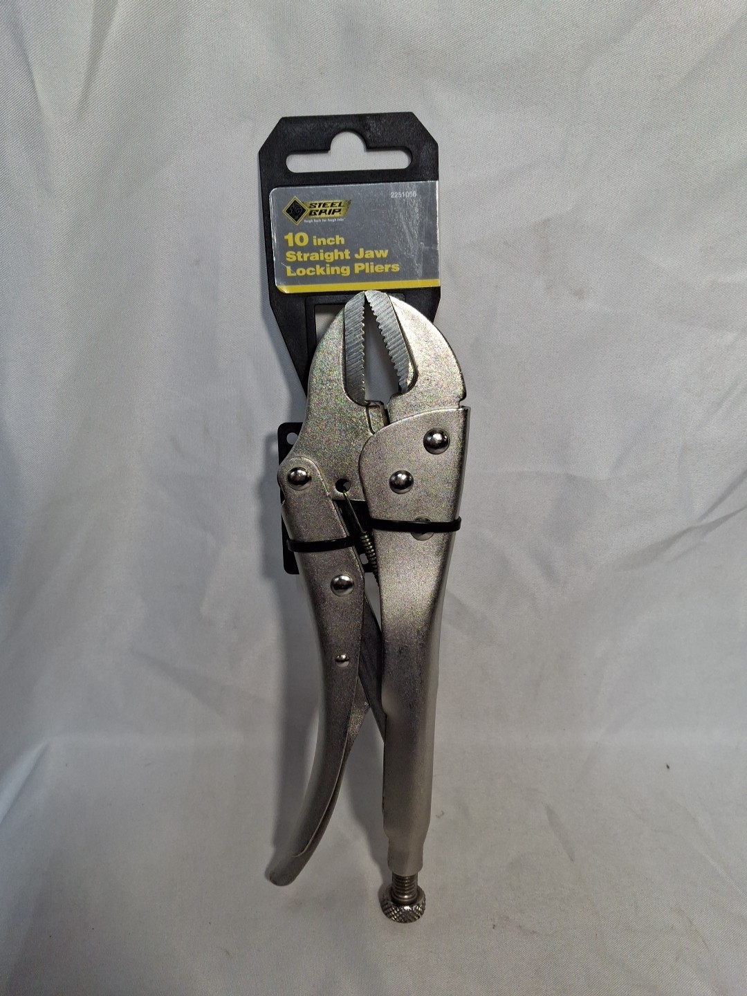 Steel Grip  Locking Pliers ,  One-Handed 10 L x 2 in. STRAIGHT JAW, 2251056