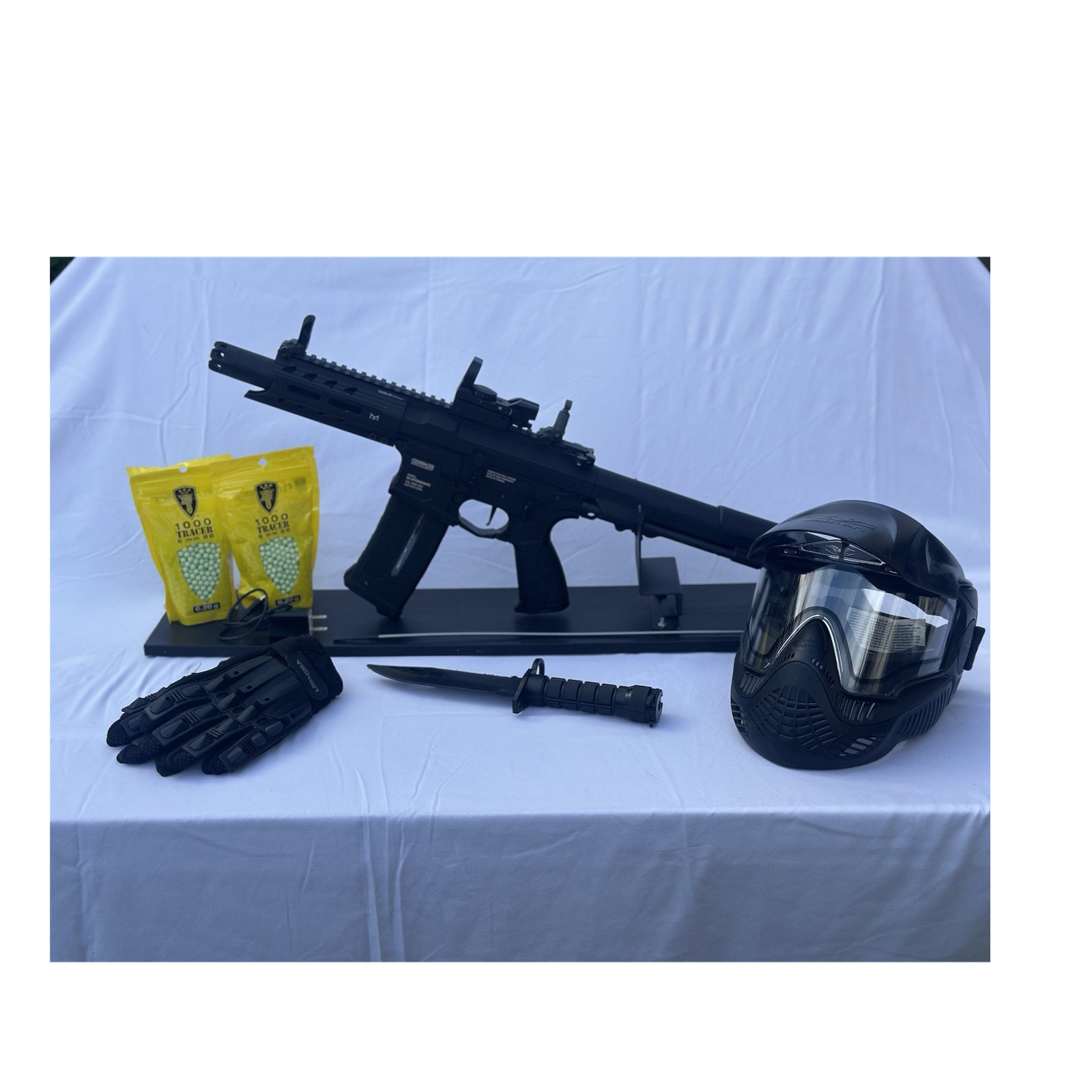 G&G Armament GC Intermediate AEG Airsoft Rifle w/ Red Dot, Tracer, Quad Rail