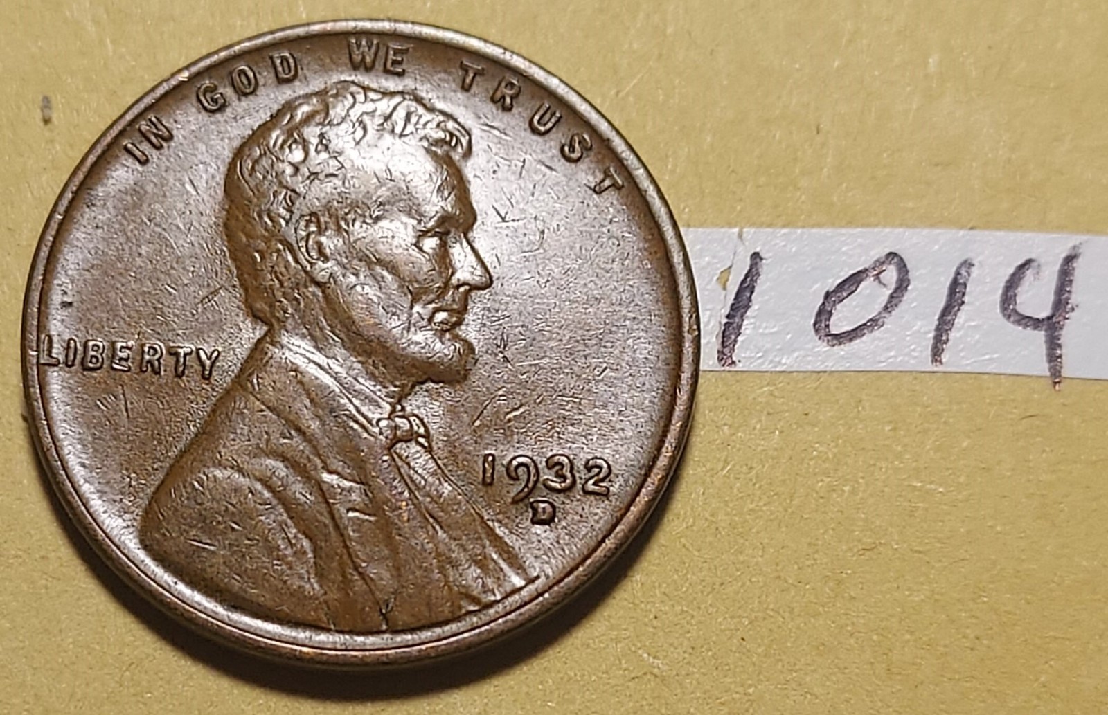 1932-D Lincoln Wheat Cent   EXTREMELY  FINE   #1014