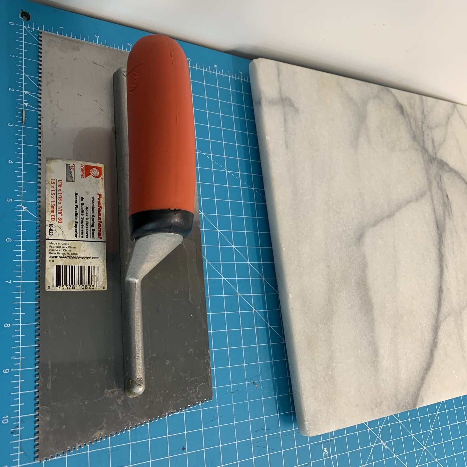 Cut Back Notched 10deg Trowel