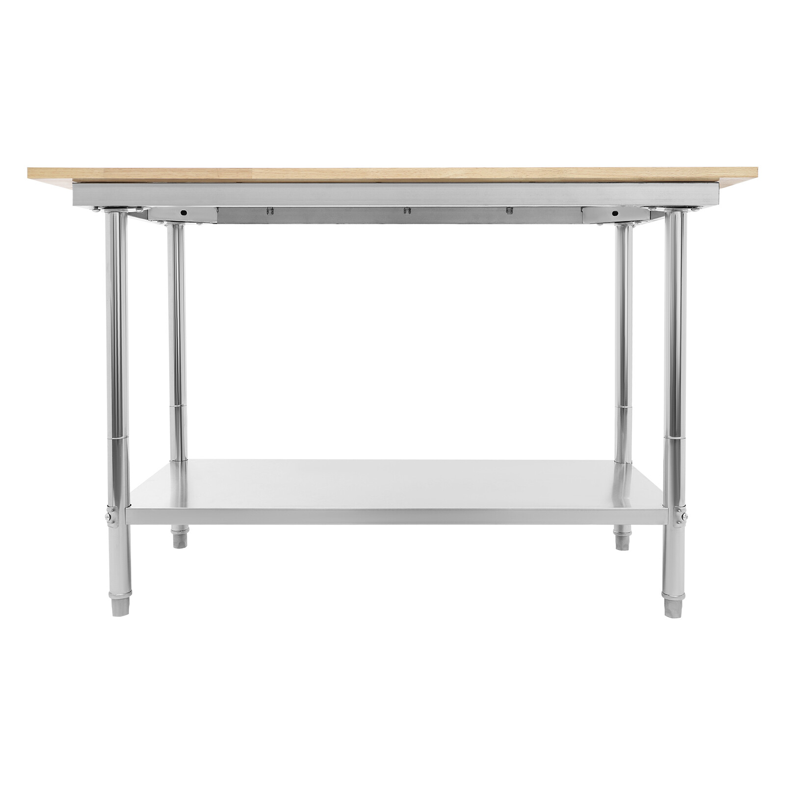 Oak Wood Top Work Table Workbench Work Table with Undershelf 500kg Load Capacity