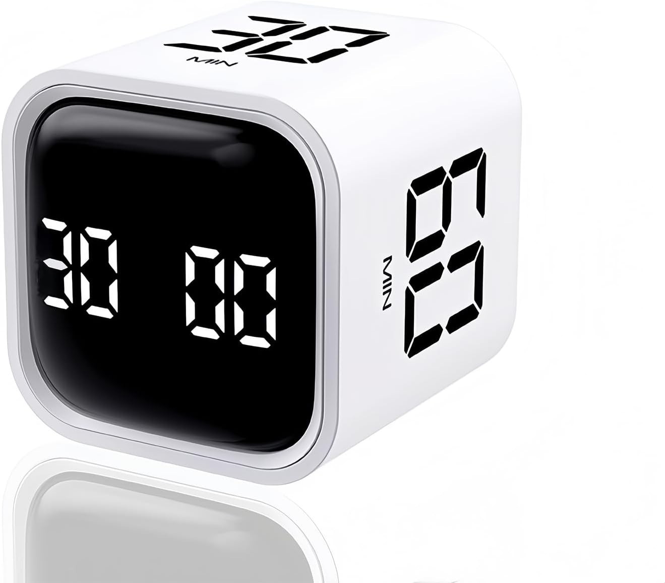 Digital Cube Pomodoro Timer Desk Rechargeable Productivity Timer 5/10/30/60Min