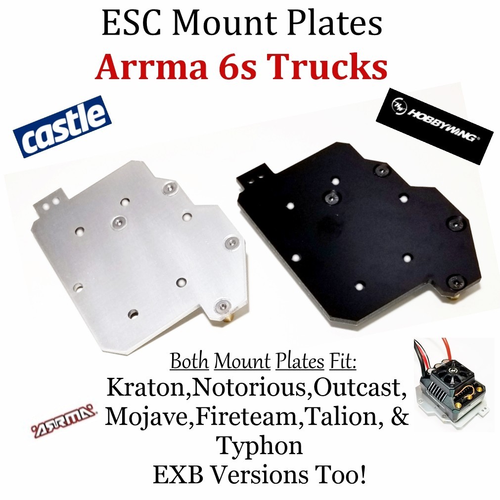 RCP-ESC Mount Arrma 6s Kraton Notorious Talion Mojave Fireteam Typhon ESC Mount