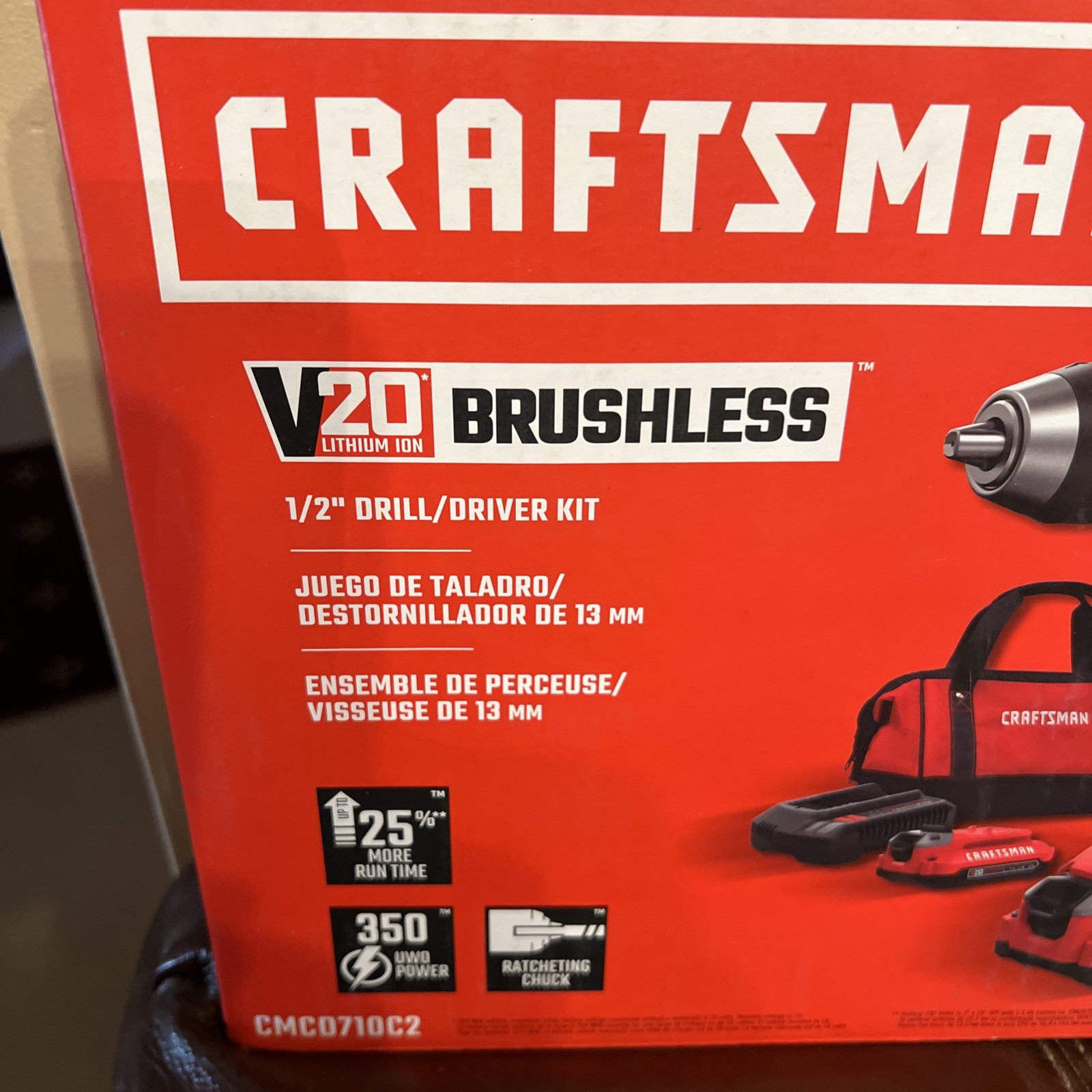 Craftsman V20 Lithium ION Brushless 1/2" Drill/Driver Kit (CMCD710C2)