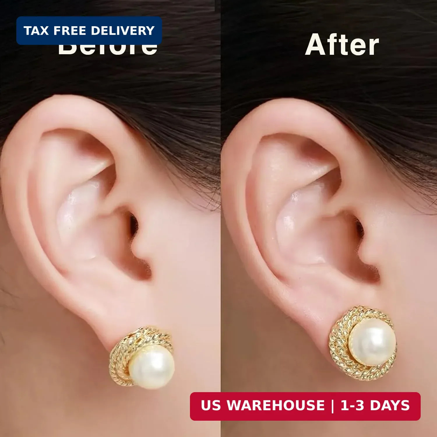 Locking Earring Backs for Droopy Ears, Safety Cap, Fits 0.9-1.2mm Posts | For St