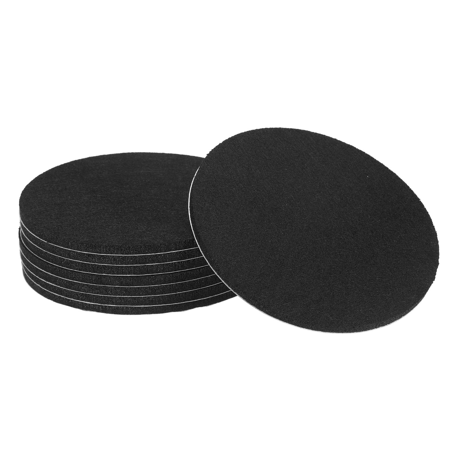 8Pcs Non Slip Furniture Pads, 5.5" Self Adhesive Felt Pad (Black 0.2" Thick)