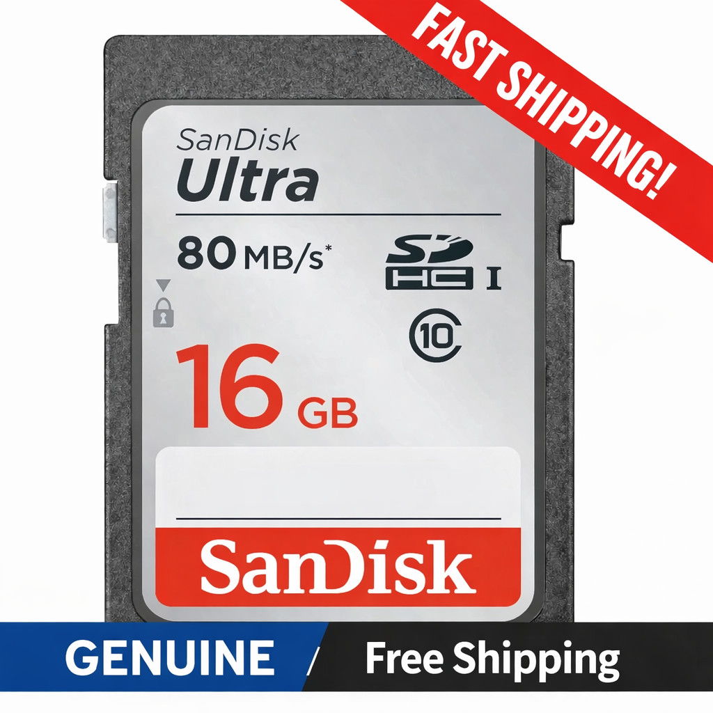 SanDisk Ultra 16GB 80MB/s SD SDHC SDSDUNC Camera Card 10 Genuine OEM Fast Ship 1