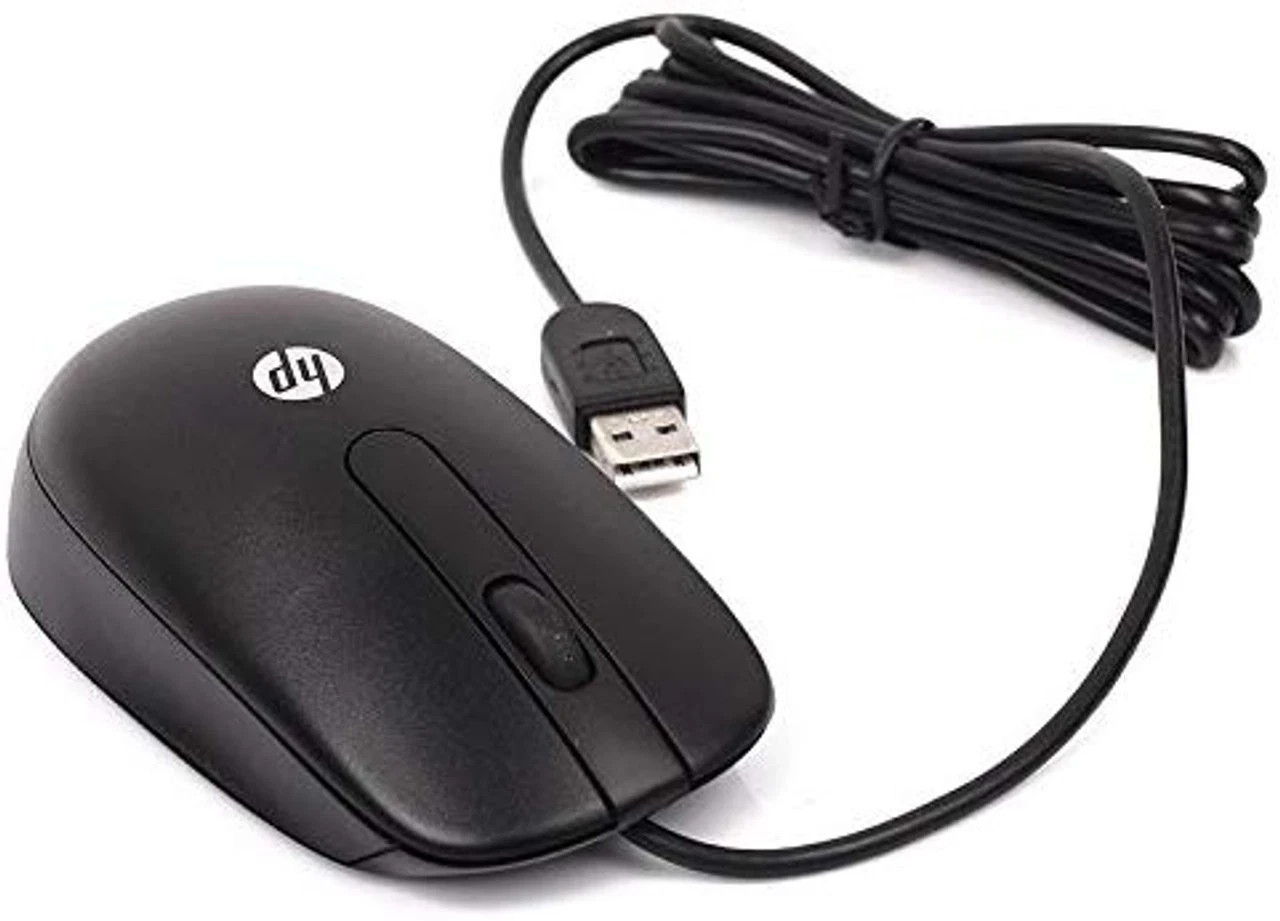 HP USB Wired Mouse – 672652-001 – Optical, Ergonomic, Plug-and-Play