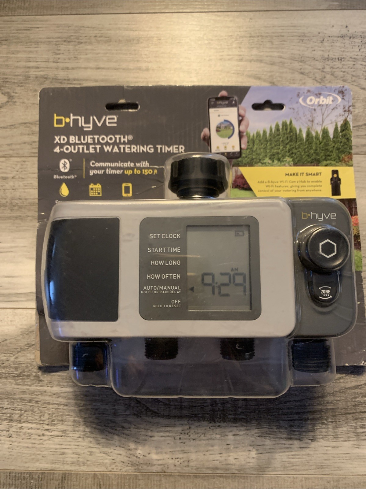 B-hyve XD Bluetooth 4-Outlet Hose Watering Timer Sprinkler Timer