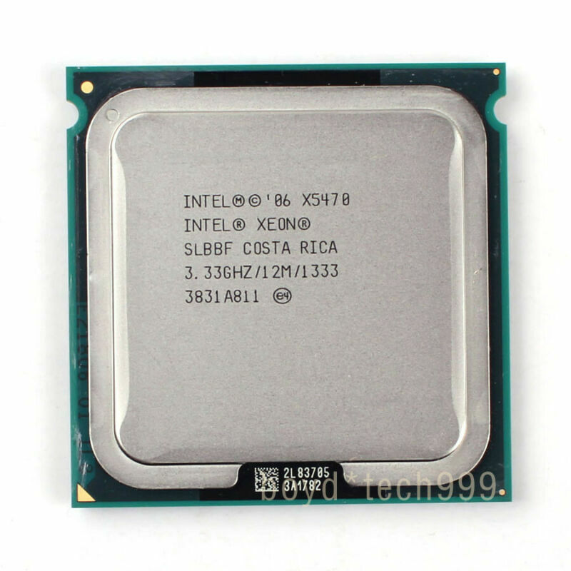 Intel Xeon X5470 Quad-Core CPU Processor 3.33 GHz 1333 MHz LGA 771/Socket J