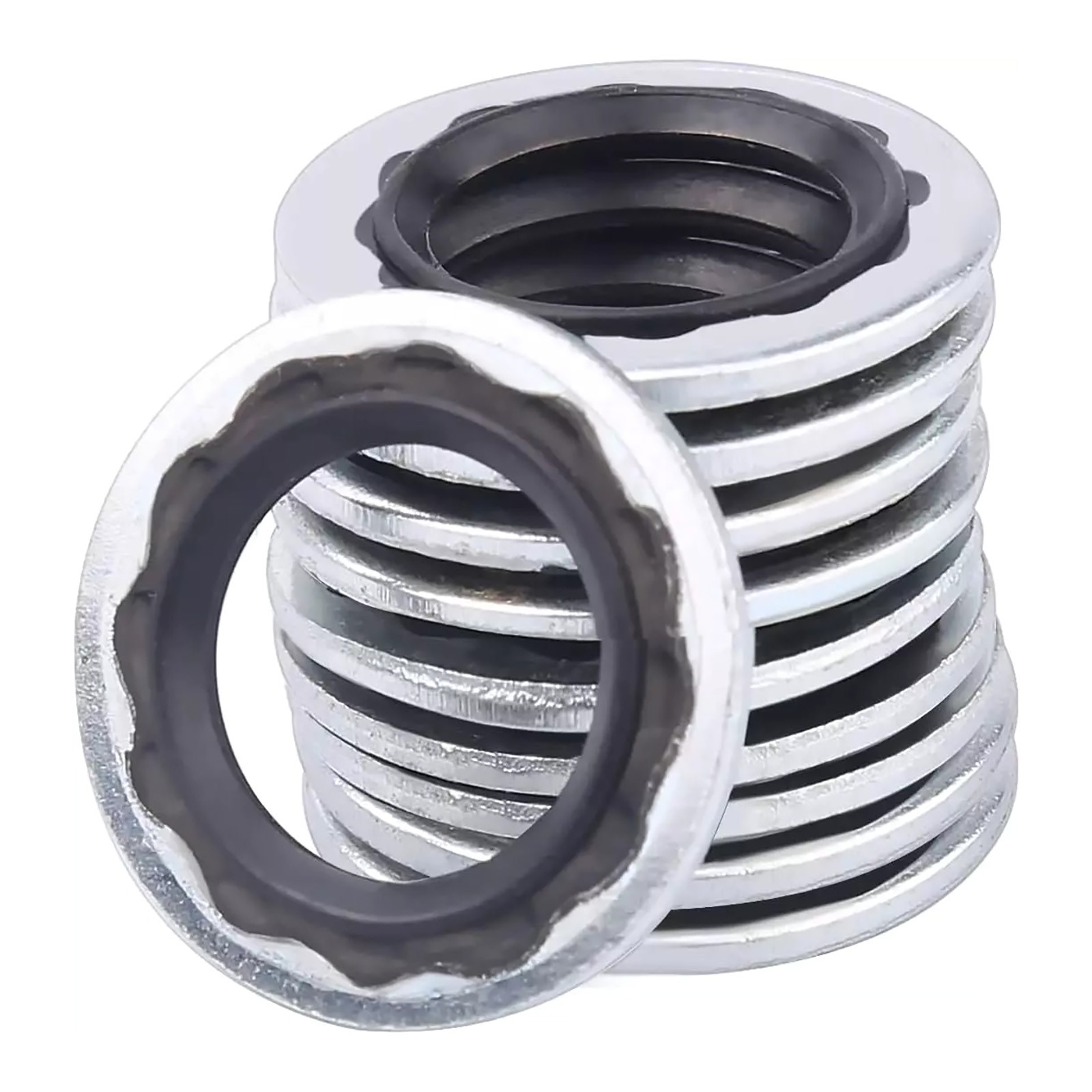 60Pcs 9 Sizes A/C Air Conditioning System Compressor Gasket Seals Washers Kits