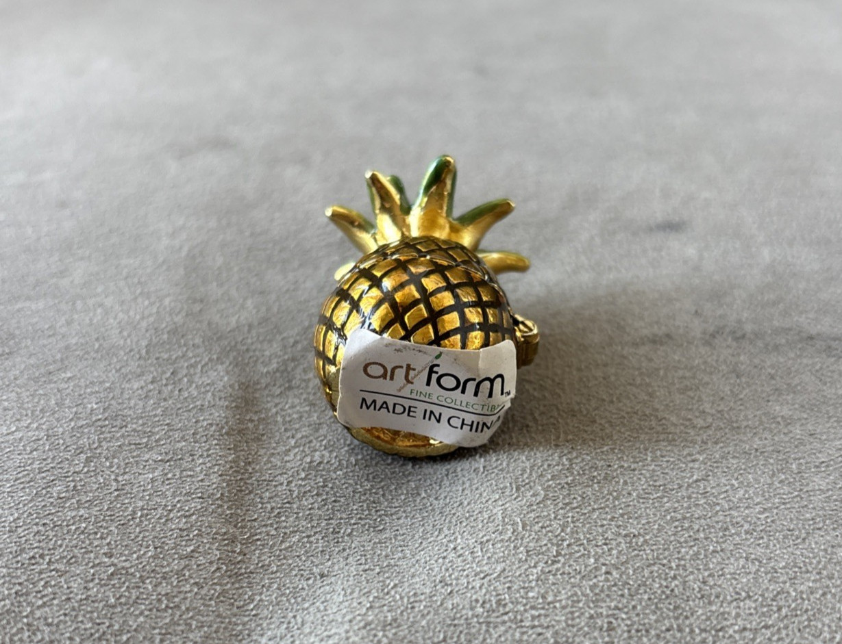 Art Form Trinket Box Pineapple 1.5"