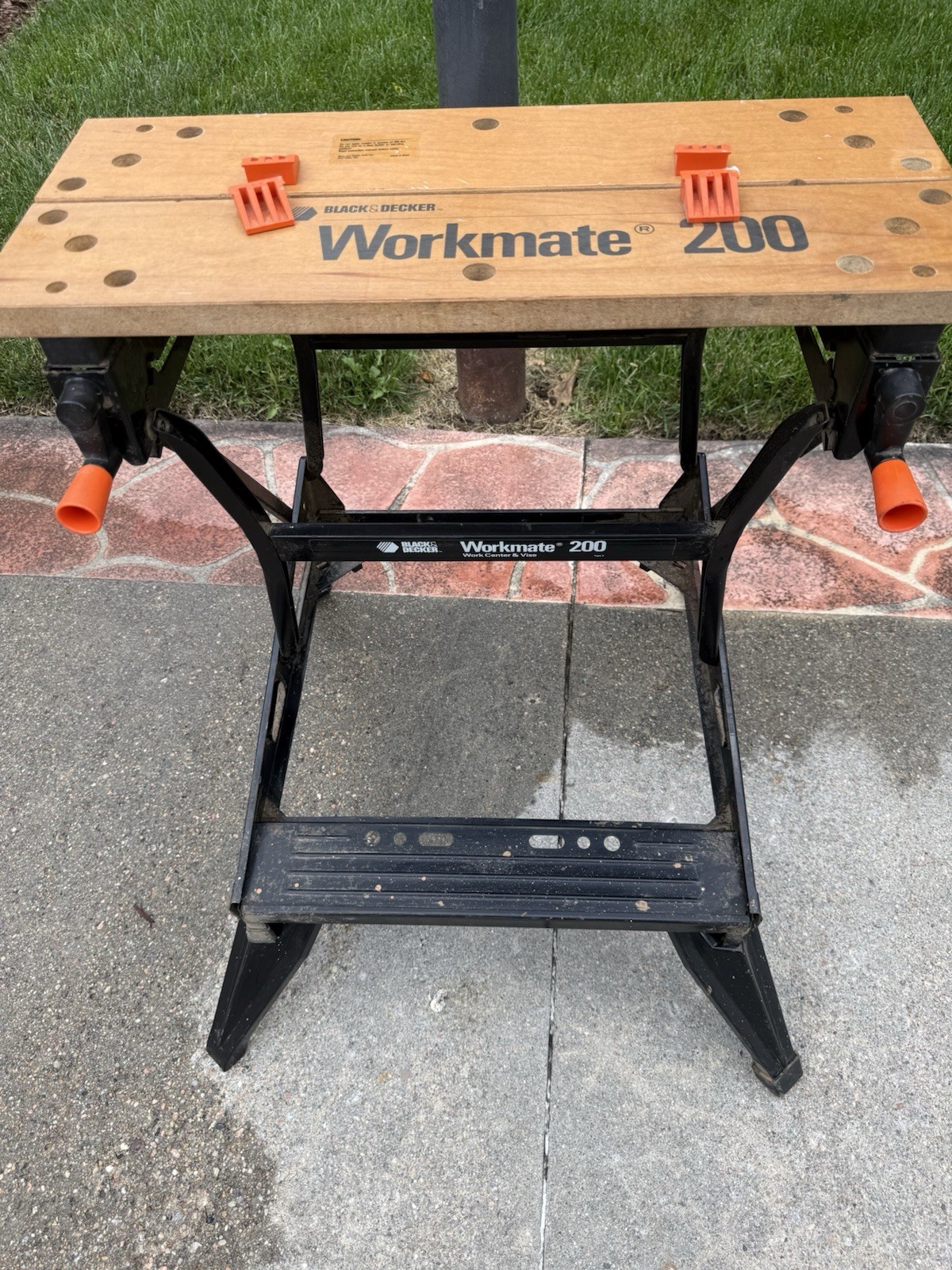 BLACK+DECKER Workmate 200 Foldable Clamp Work Bench, Wood/Metal, Brown