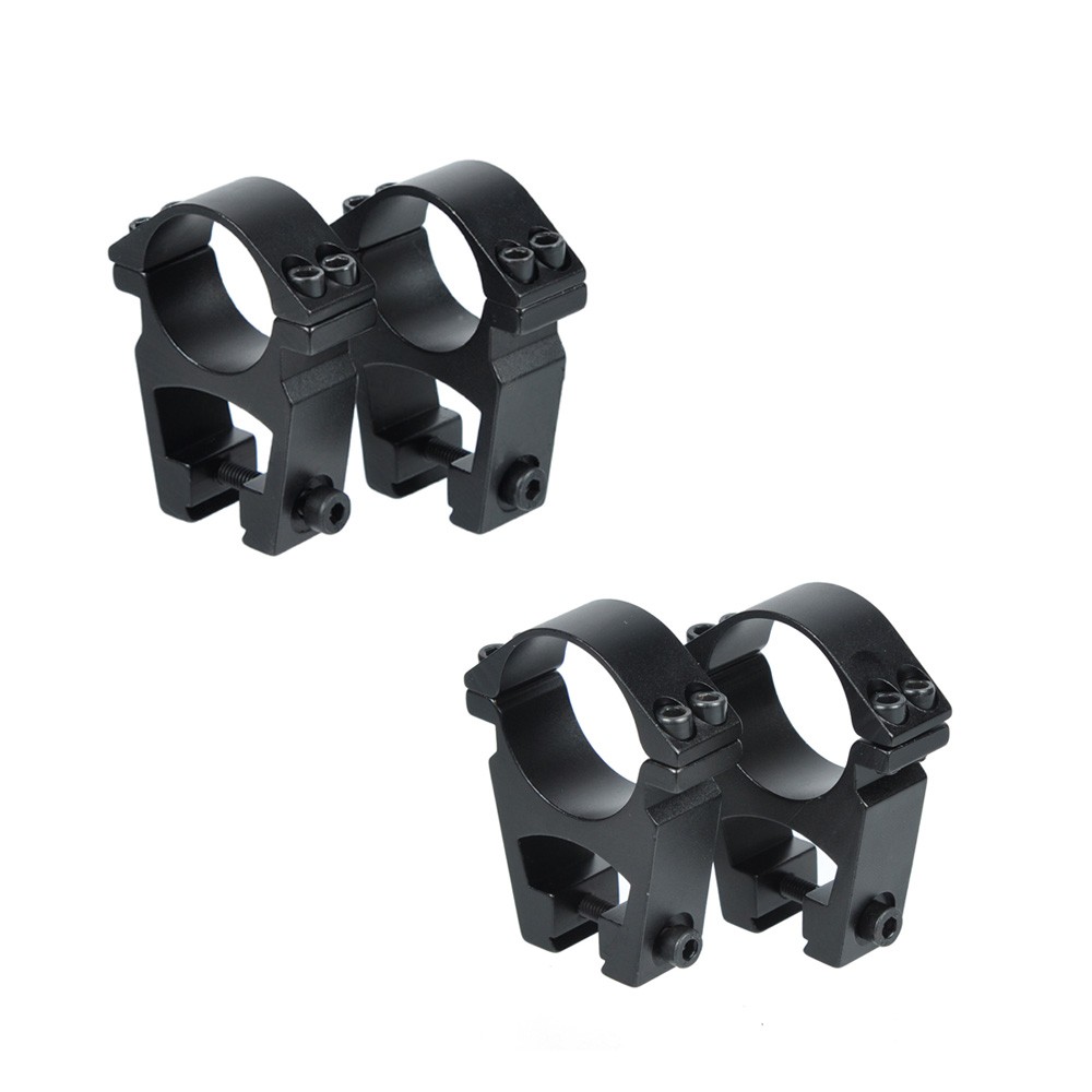 See-Through High Profile 1"  30mm Scope Rings Scope Mount for 11mm Dovetail Rail