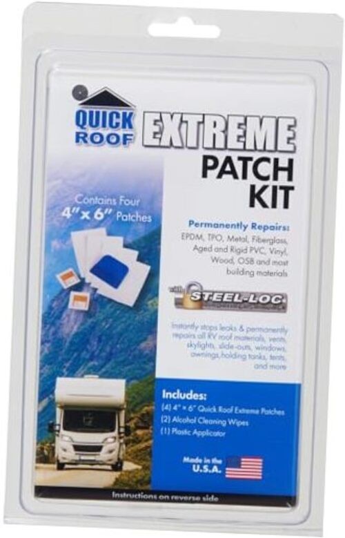 Clear Patch Roof Repair Tape QRCP420 – 4" x 20' Transparent Leak Seal, All
