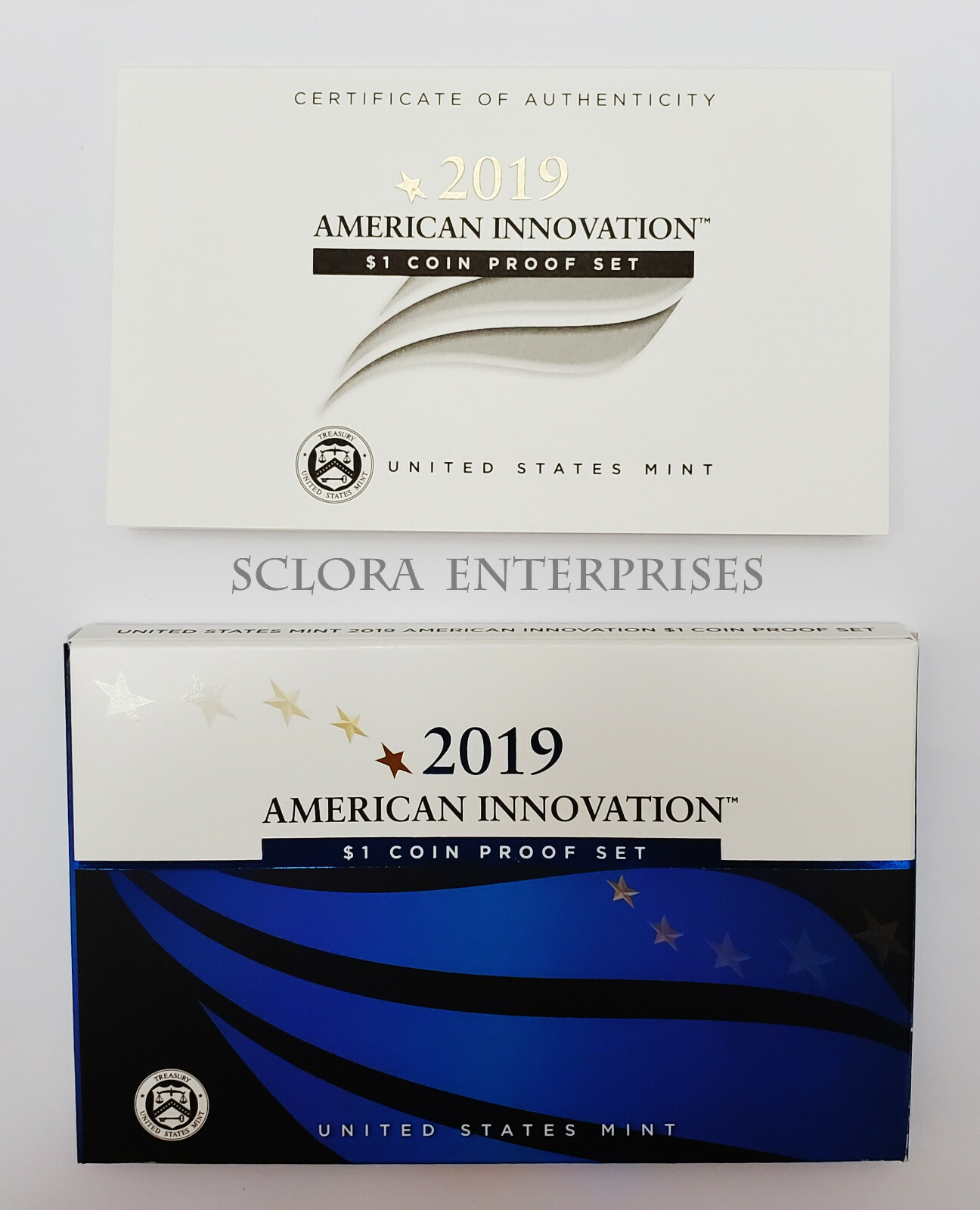 2019 AMERICAN INNOVATION DOLLAR PROOF SET BOX ONLY  *NO COINS*