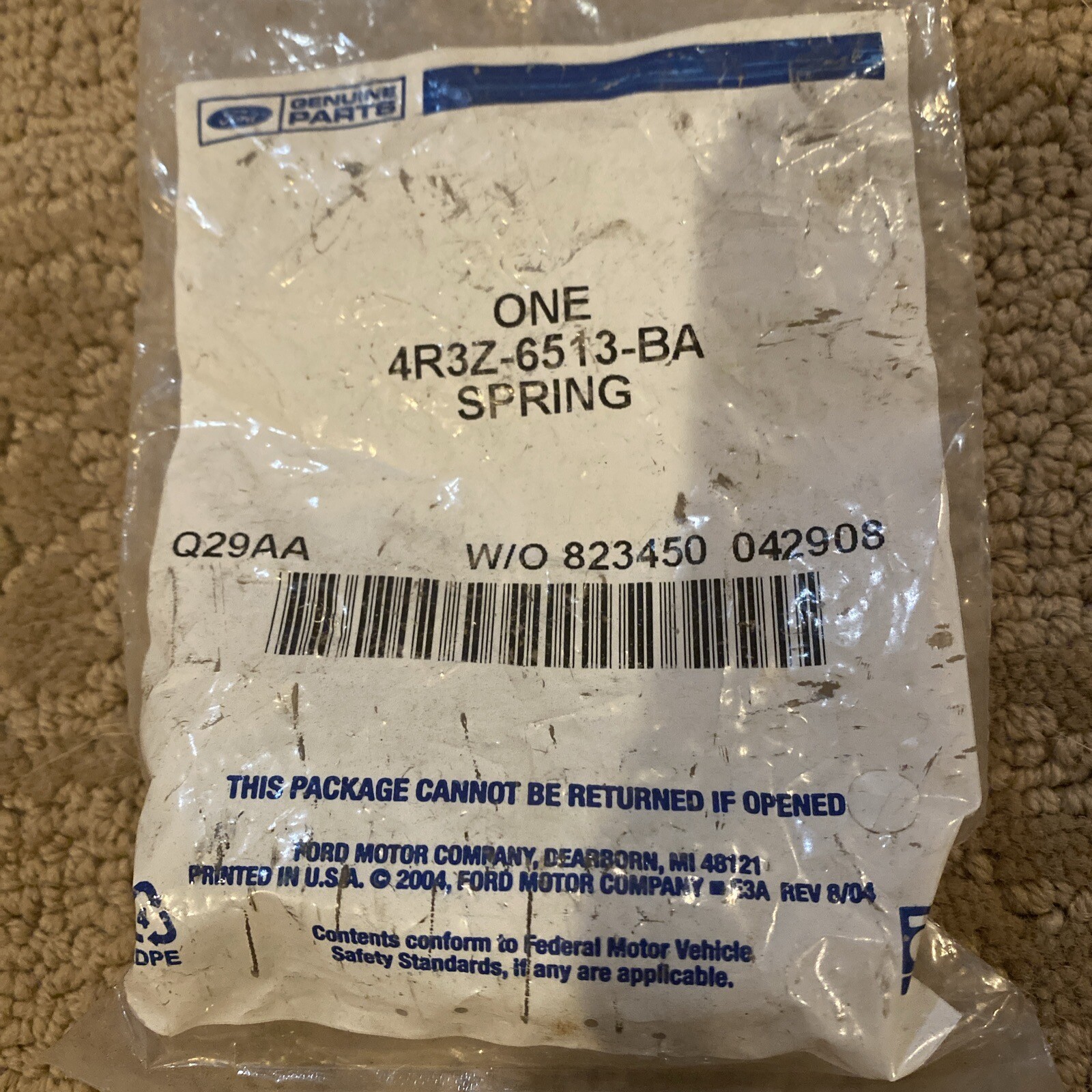 Authentic FORD  Spring 4R3Z-6513-BA new