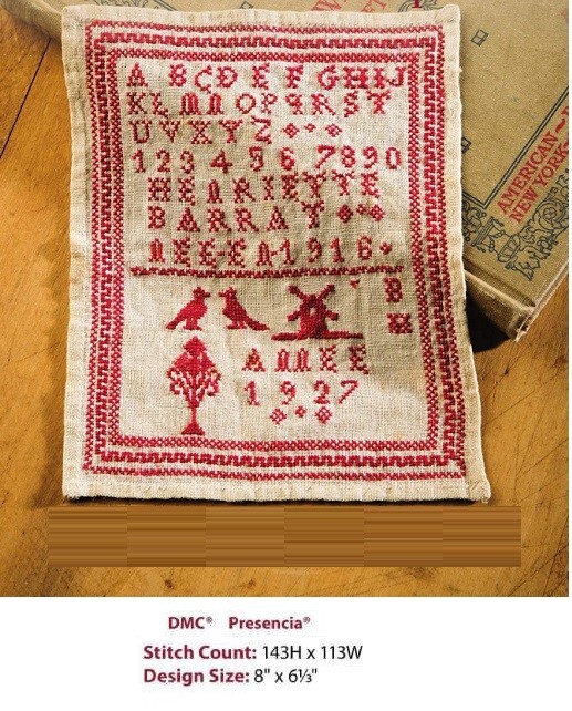 HENRRIETTE BARRAT SAMPLER 1927  CROSS STITCH PATTERN ONLY   YD   WEQ